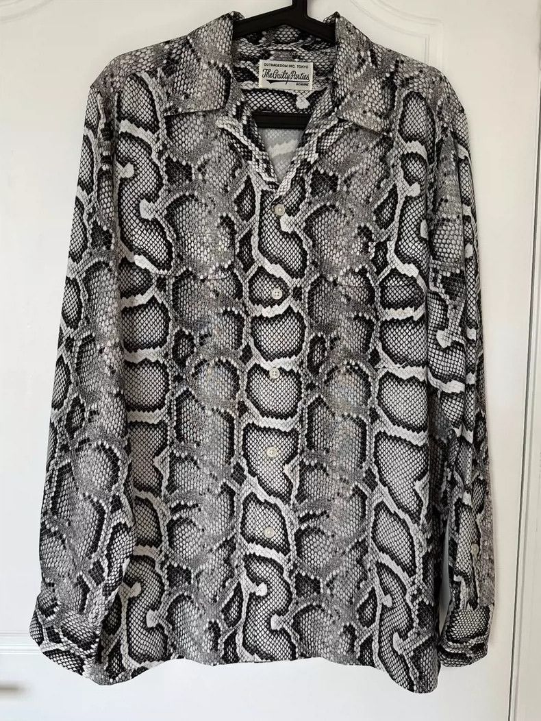 Wacko Maria Wacko maria Snake Print Shirt Long Sleeve Jacket Japanese Size US M / EU 48-50 / 2 - 1 Thumbnail