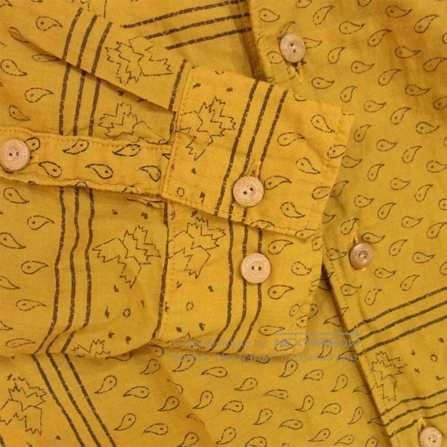 Visvim VISVIM Mustard Paisley Pattern Shirt. Size US XL / EU 56 / 4 - 6 Thumbnail