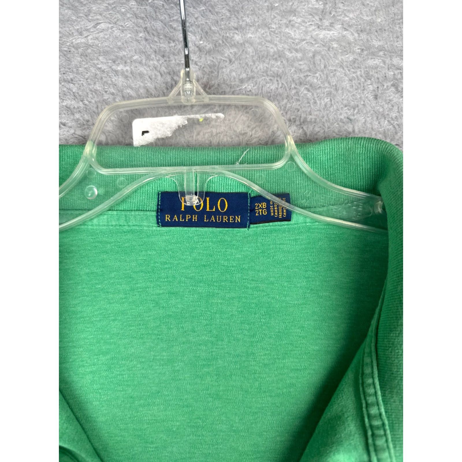Polo Ralph Lauren Polo Ralph Lauren Shirt Adult 2XB Green 100% Cotton Short Sleeve Size US XXL / EU 58 / 5 - 7 Thumbnail