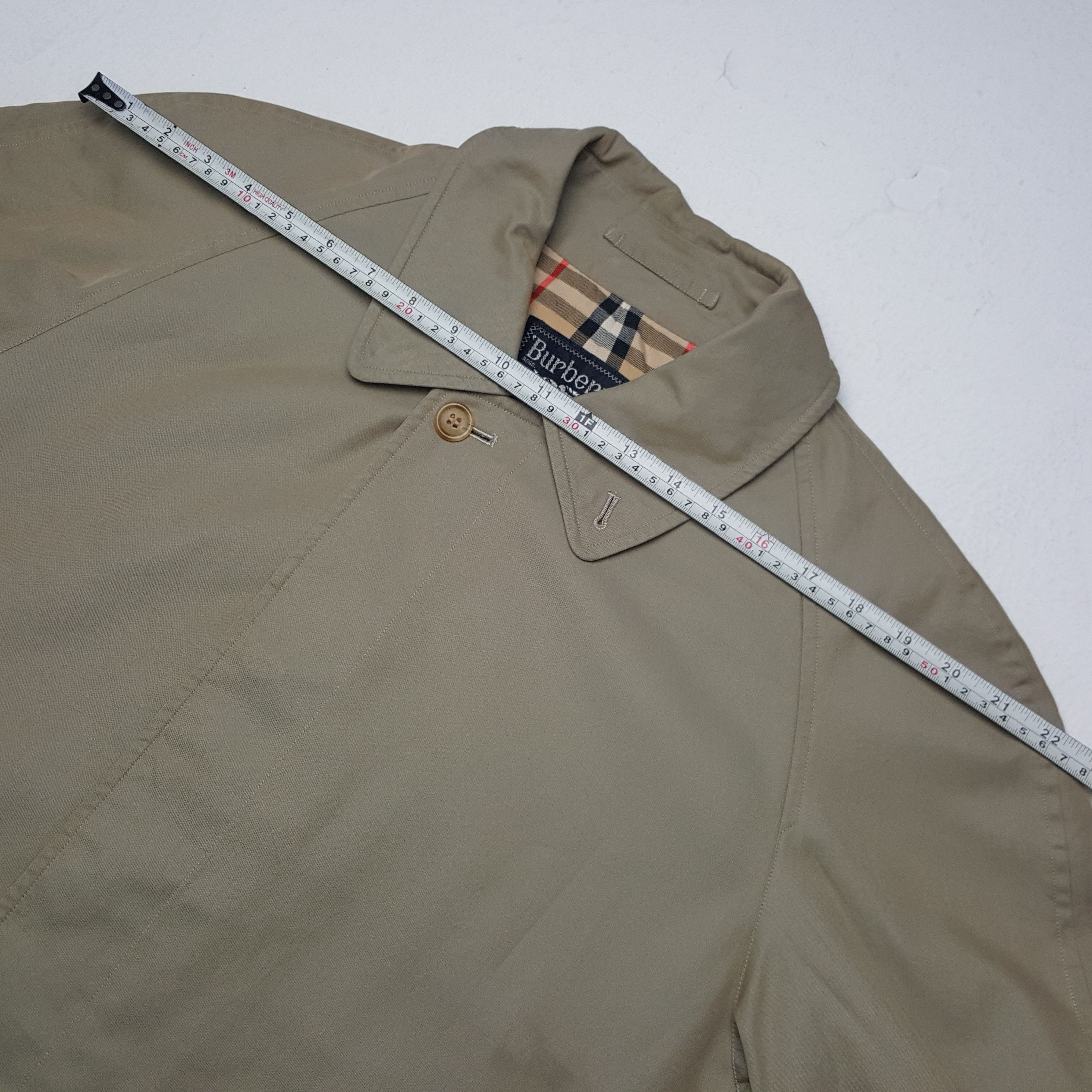 Burberry × Vintage Vintage Burberrys Nova Check Trench Coat Jacket Size US L / EU 52-54 / 3 - 5 Thumbnail
