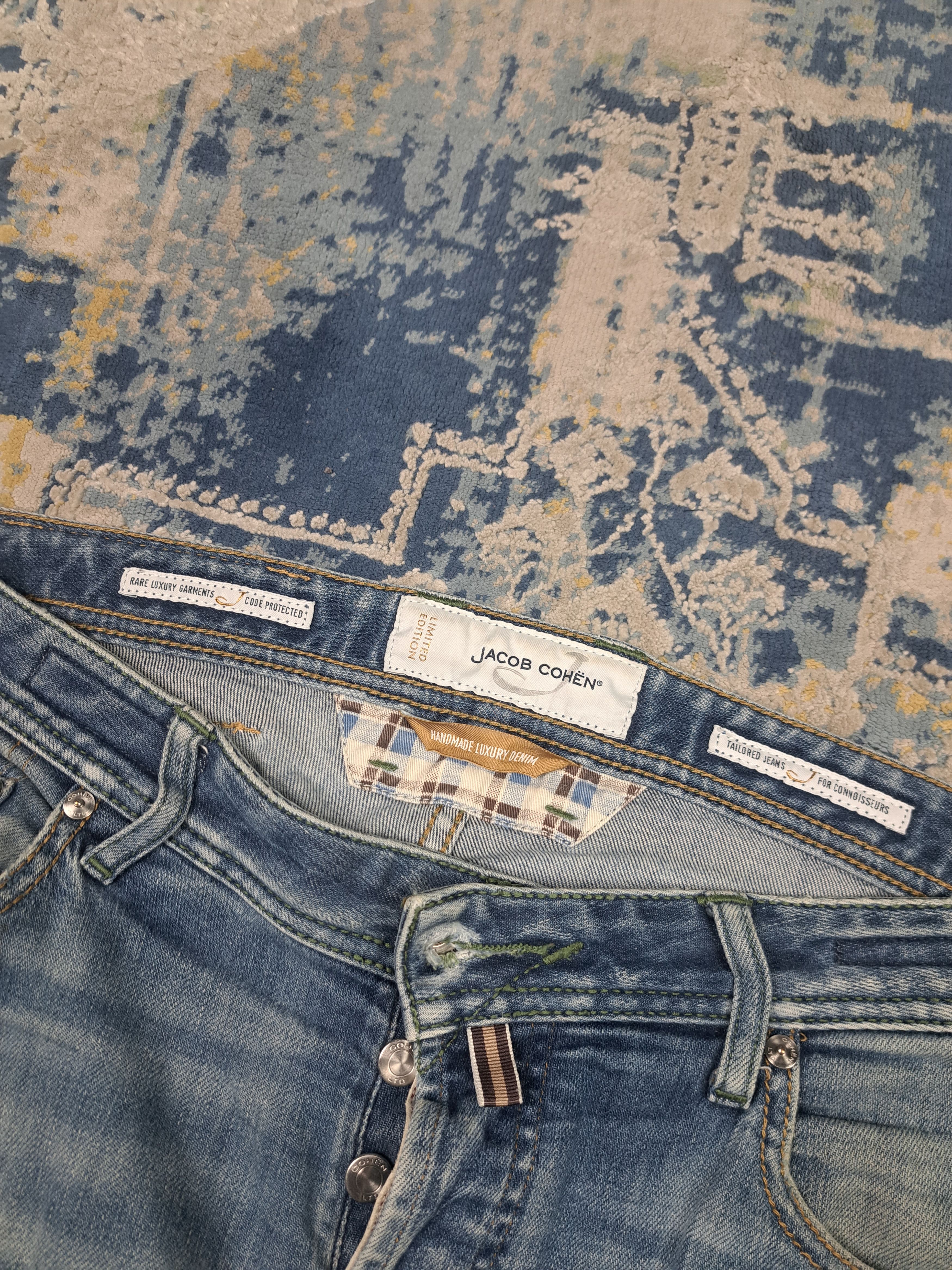 Jacob Cohen Jacob Cohen Pony Hair Patch Handmade Distressed Denim Size US 32 / EU 48 - 12 Thumbnail