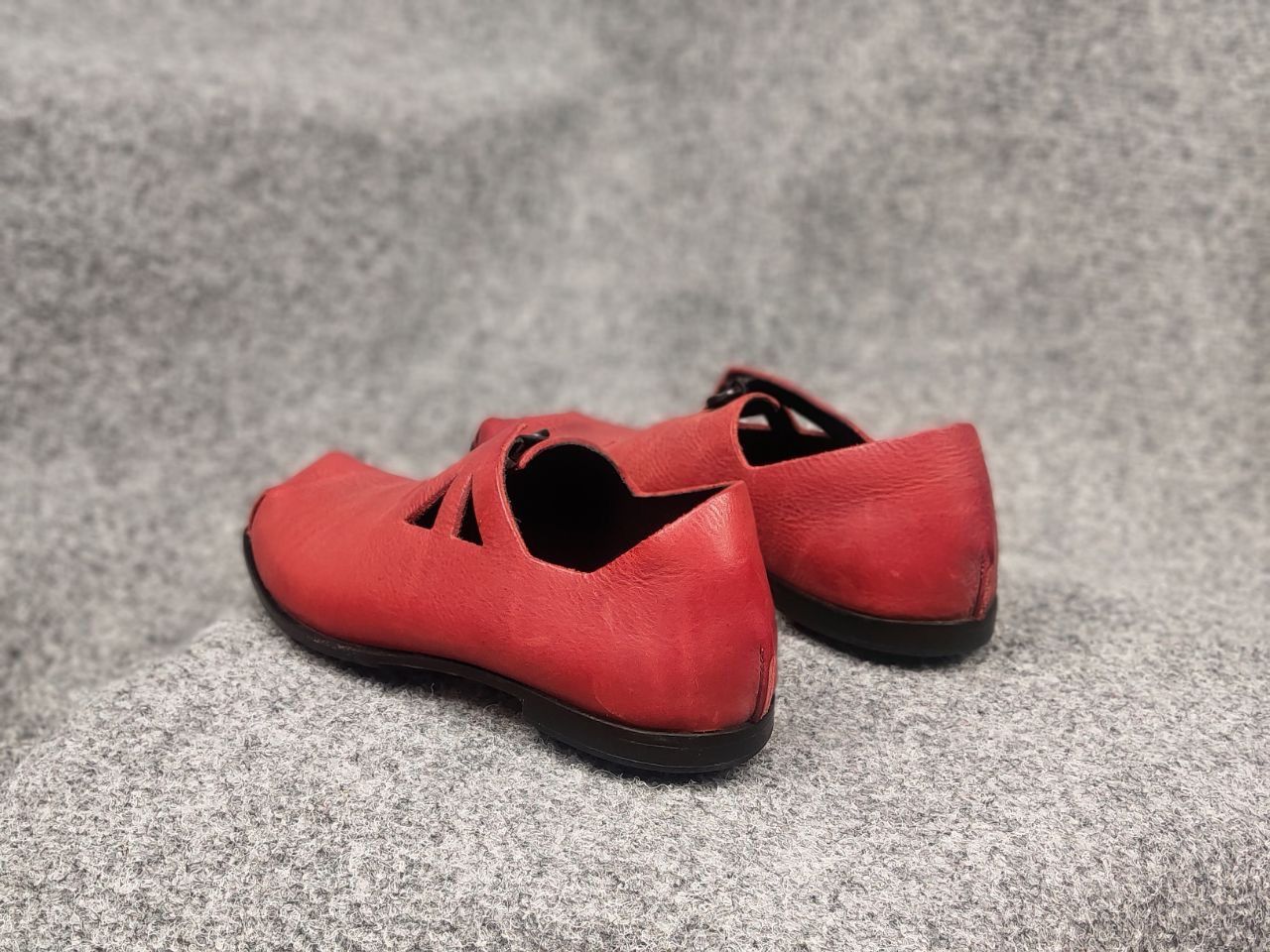 CYDWOQ Cydwoq Handmade Design Leather Sandals Shoes Custom Red Size US 7 / IT 37 - 13 Thumbnail
