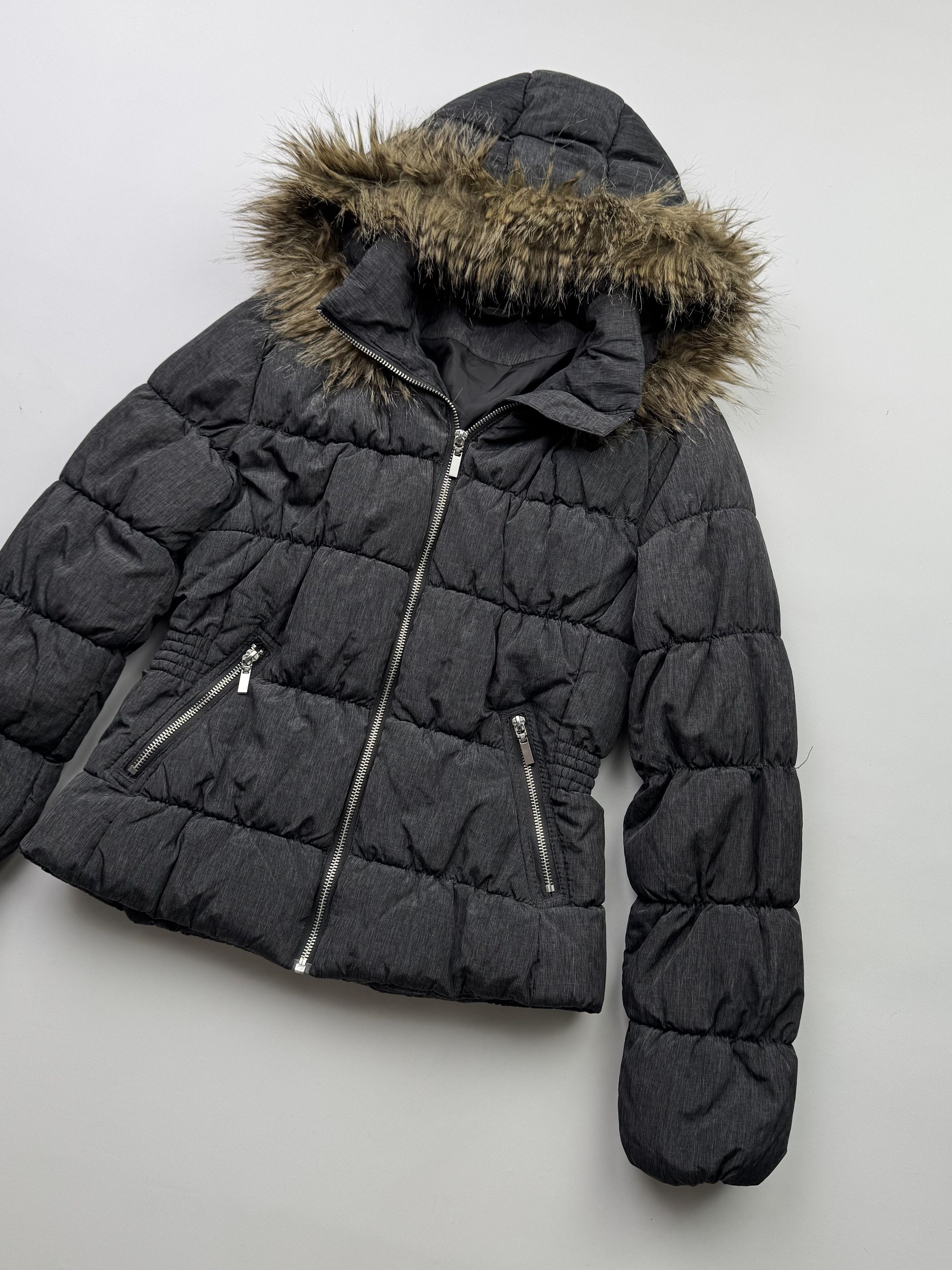 Japanese Brand Vintage Cropped Faux Fur Hood Jacket B756(V44)E2 Size XS / US 0-2 / IT 36-38 - 3 Thumbnail