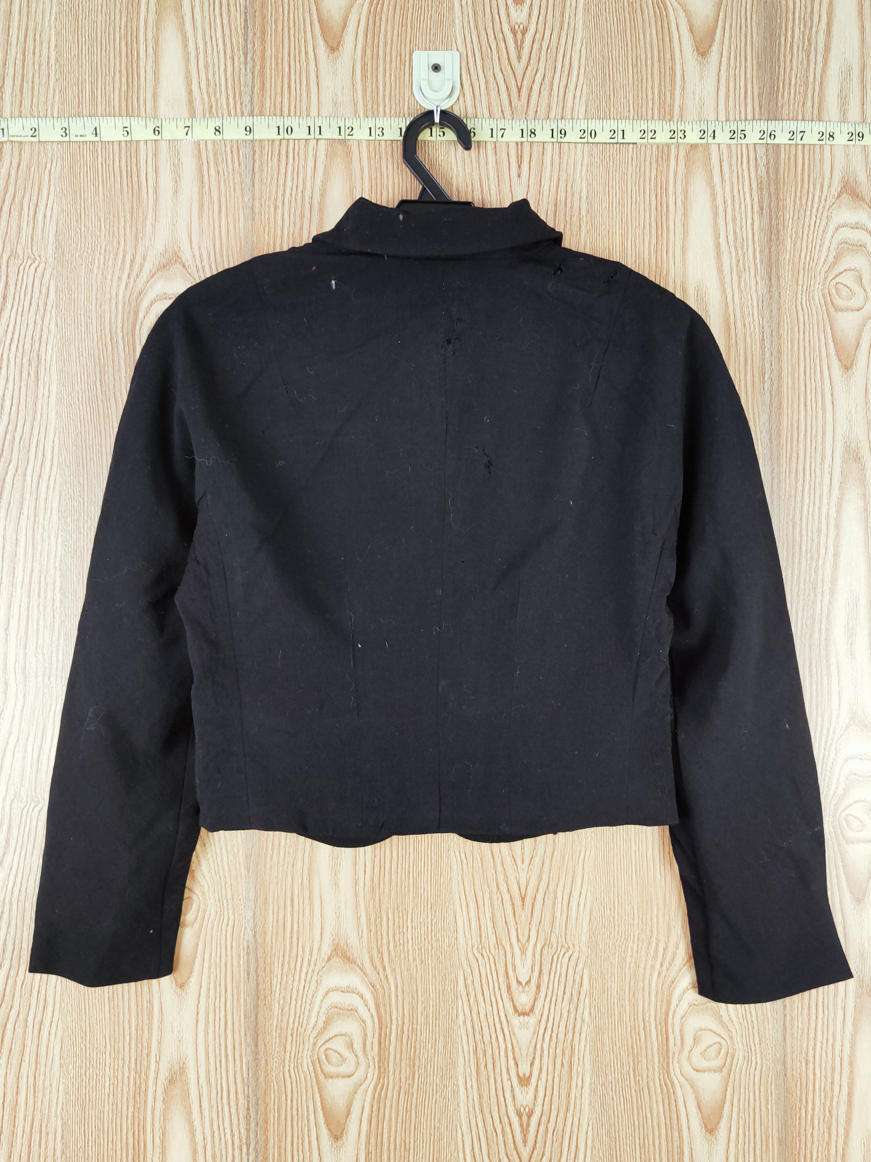 Japanese Brand × Vintage Japan ripped distressed Black Crop Top Blazers #W585 Size S / US 4 / IT 40 - 9 Thumbnail