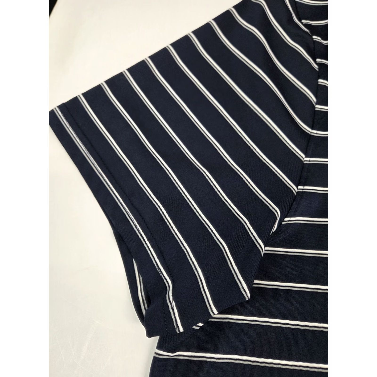 Oakley Oakley Polo Shirt Blue/White Striped Regular Standard Fit 2XL Mens Polo Shirt Logo Short Sleeve Golf Casual Activewear Size US XXL / EU 58 / 5 - 6 Thumbnail