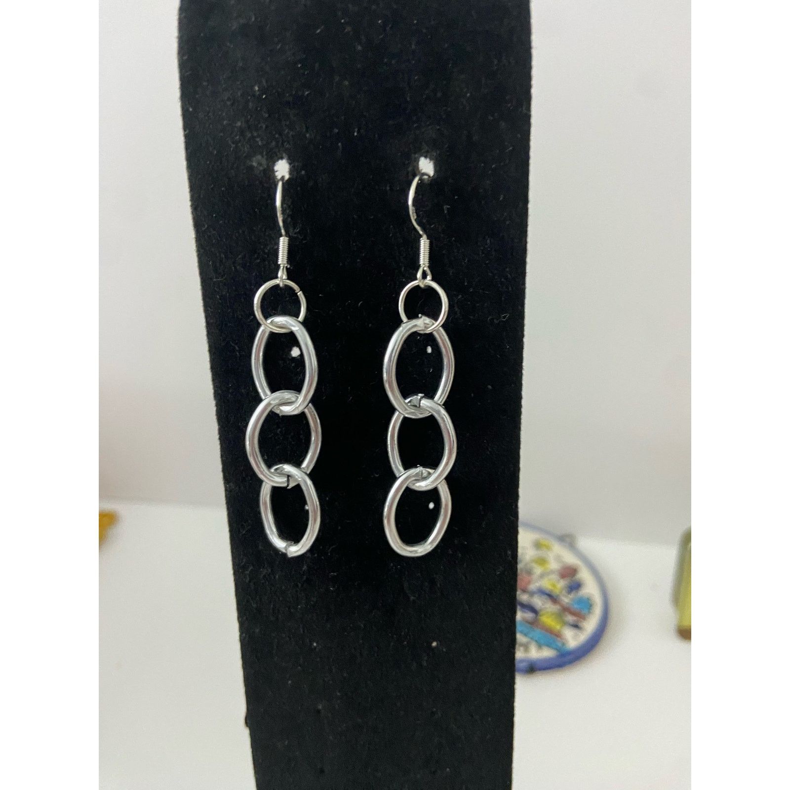 Other Chain link earrings silver tone Size ONE SIZE - 1 Thumbnail