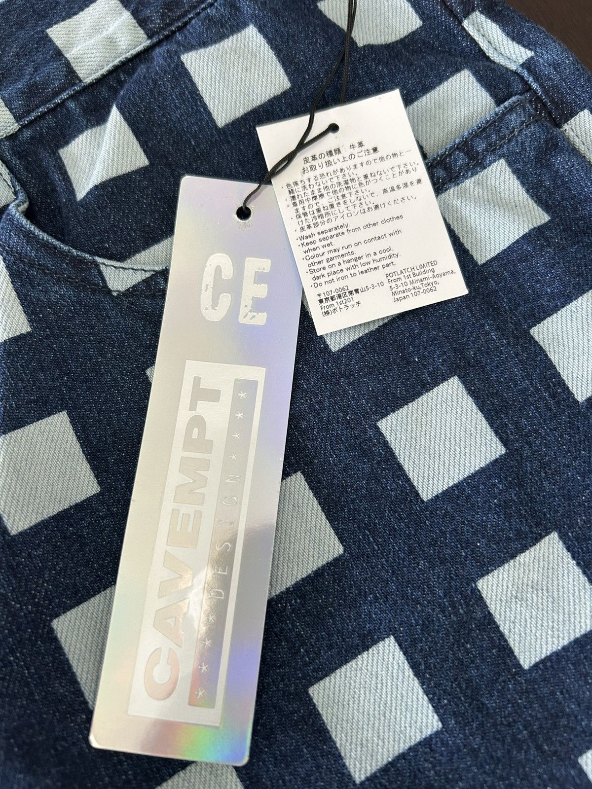 Cav Empt × Japanese Brand 1994 SQ DOT Denim Pants Blue Size US 32 / EU 48 - 6 Thumbnail