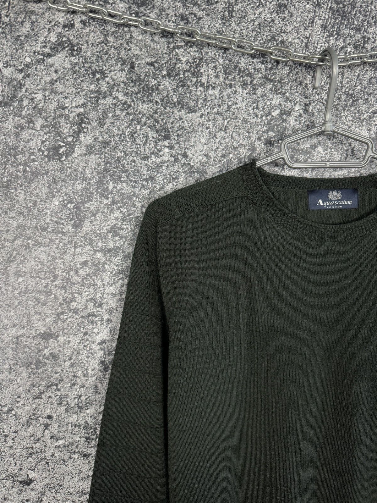 Aquascutum Aquascutum Pullover Sweater Merino Wool Made in Italy Size L Size US L / EU 52-54 / 3 - 3 Thumbnail