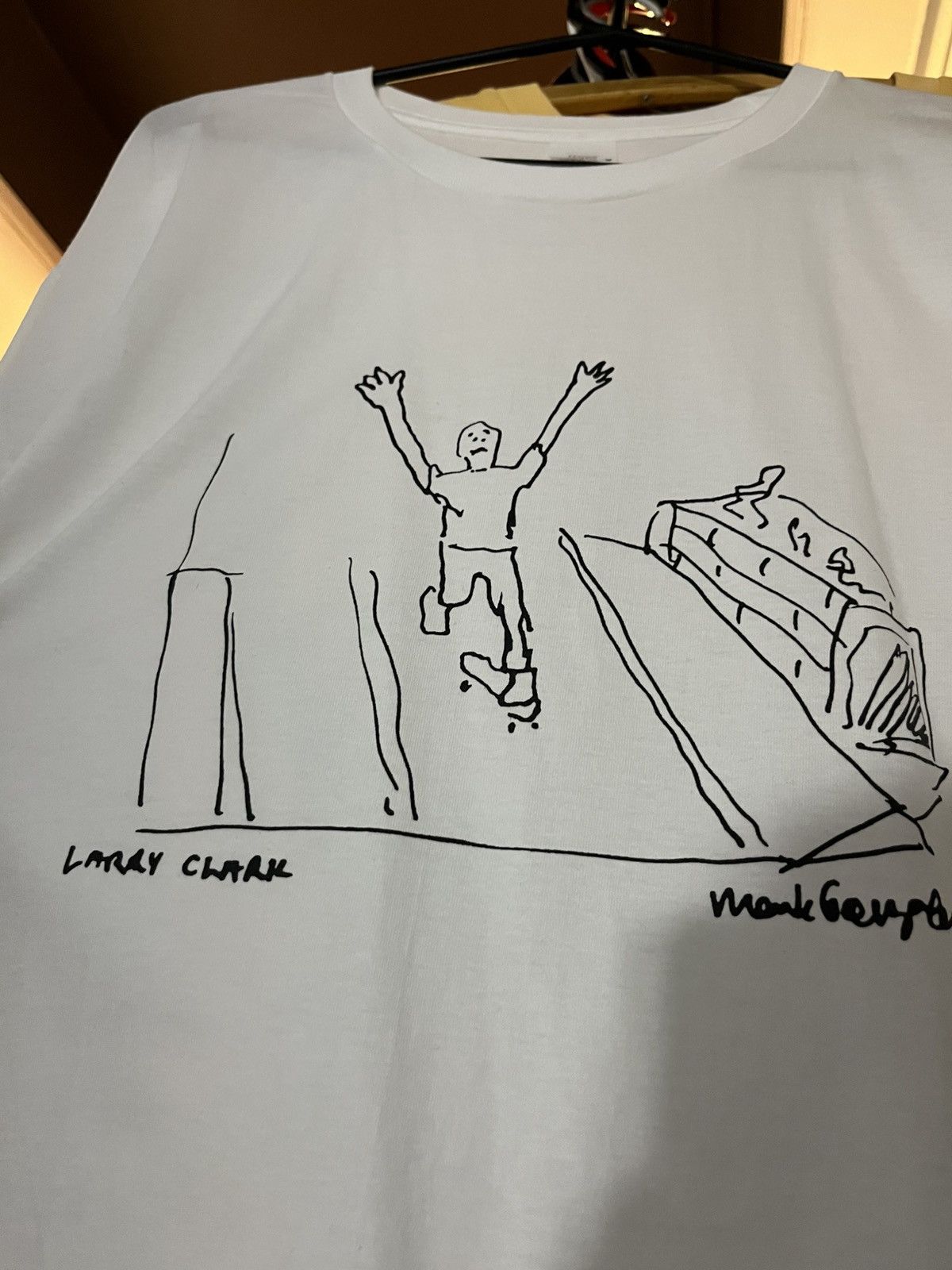 Vintage Larry Clark Mark Gonzales Drawing t shirt Ruttkowski 68 Size US L / EU 52-54 / 3 - 6 Thumbnail