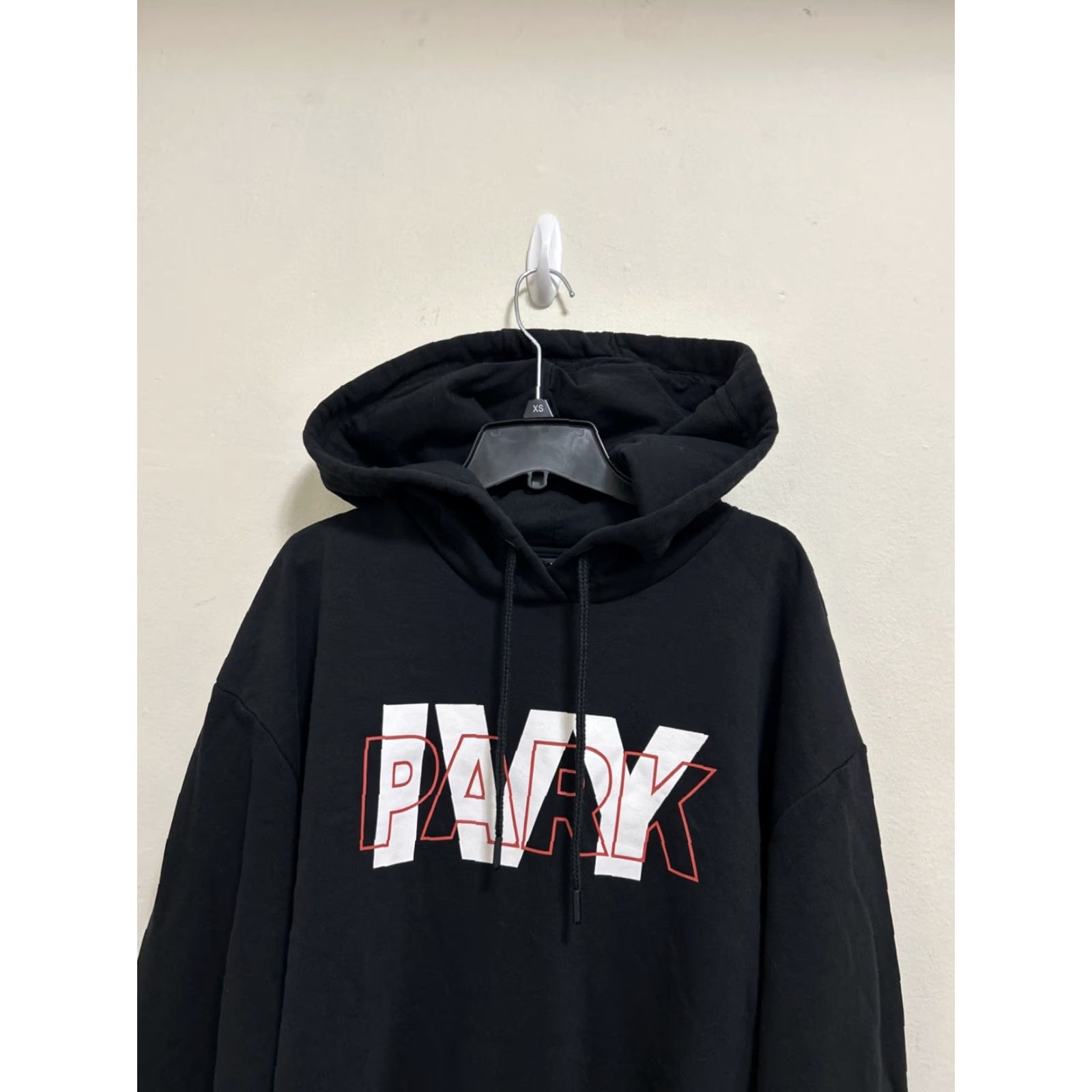 Ivy Park IVY PARK Hoodie Womens Large Black Logo Hooded Pullover Size L / US 10 / IT 46 - 2 Thumbnail