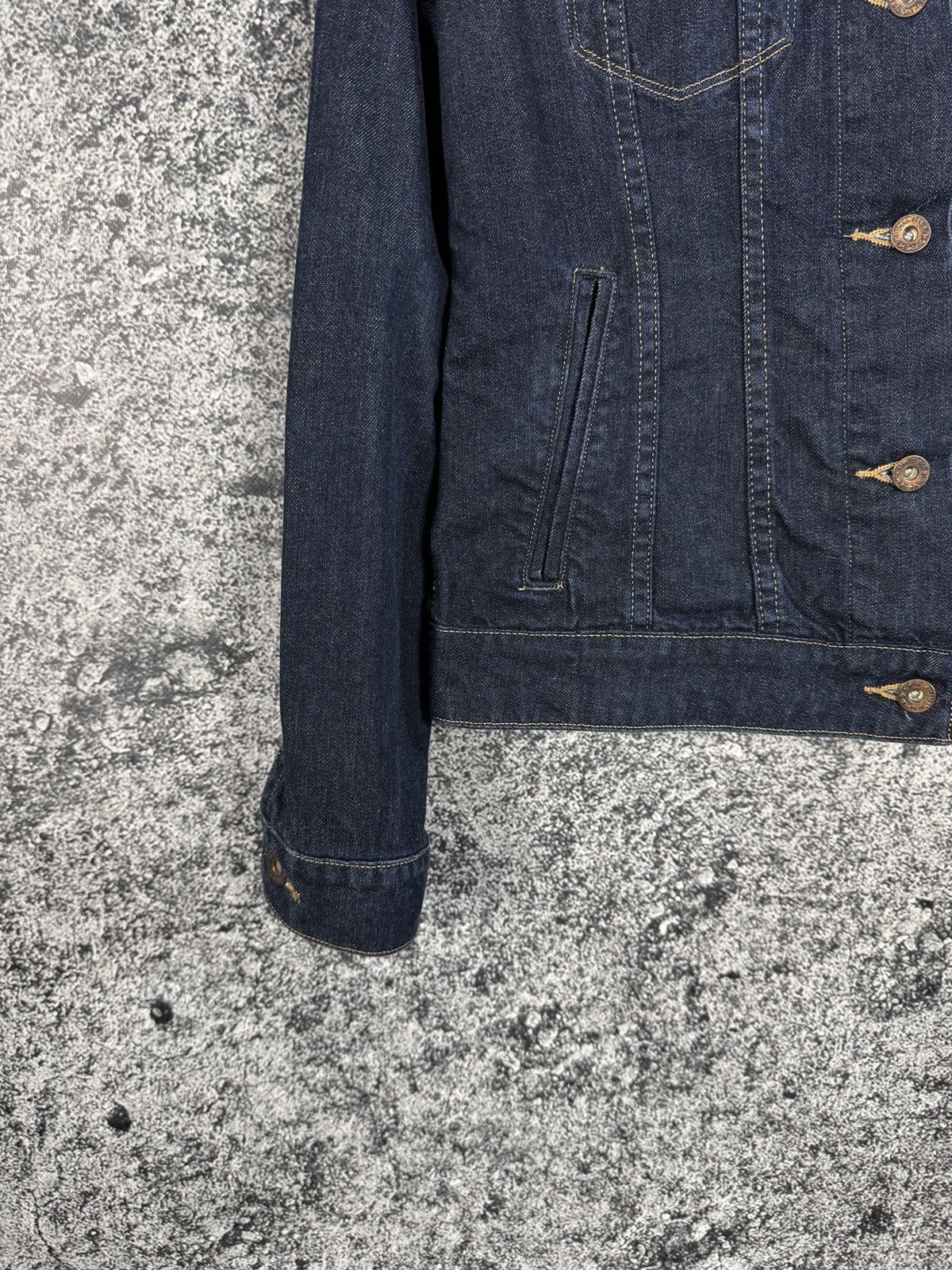 Levi's Levis Vintage Denim Trucker Jacket Classic Navy Blue Sz L Size L / US 10 / IT 46 - 4 Thumbnail