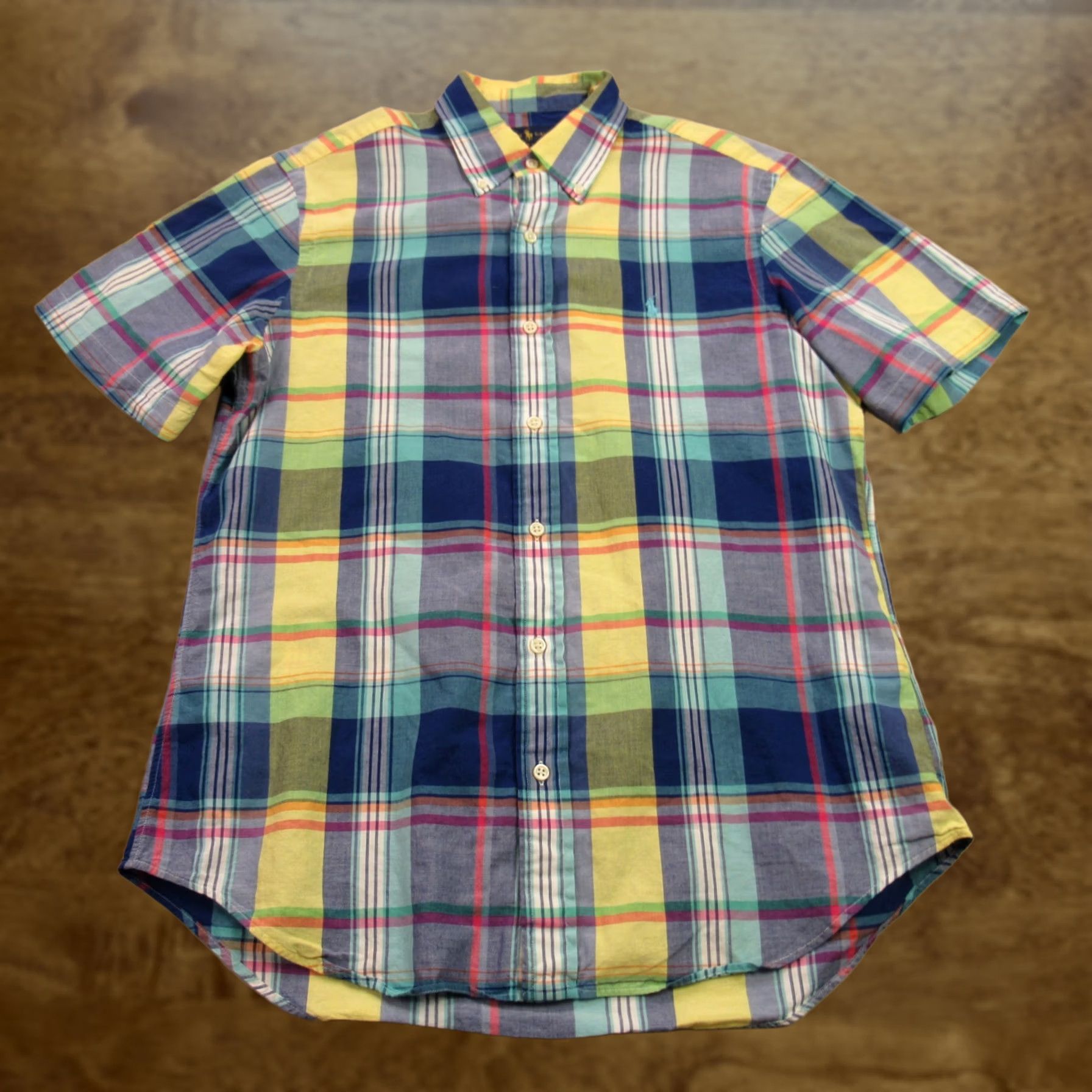 Polo Ralph Lauren Ralph Lauren Shirt Mens Medium Casual Plaid Button Front Short Sleeve Custom Fit Size US M / EU 48-50 / 2 - 1 Thumbnail