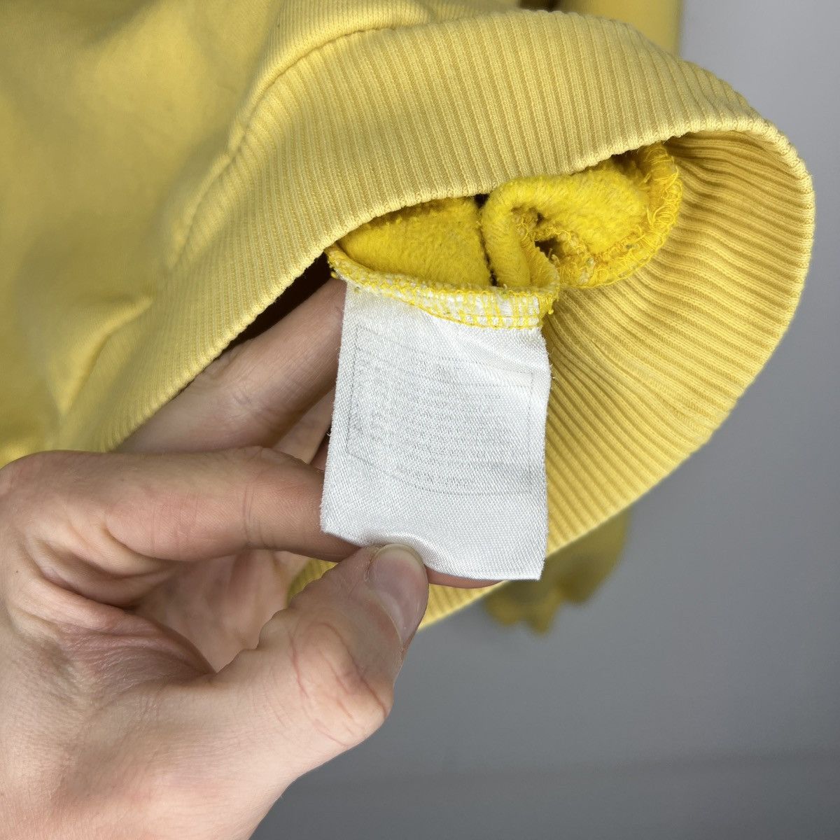 Nike × Vintage Vintage Nike Hoodie Sweatshirt Yellow Big Spellout Logo 90s Size US M / EU 48-50 / 2 - 8 Thumbnail
