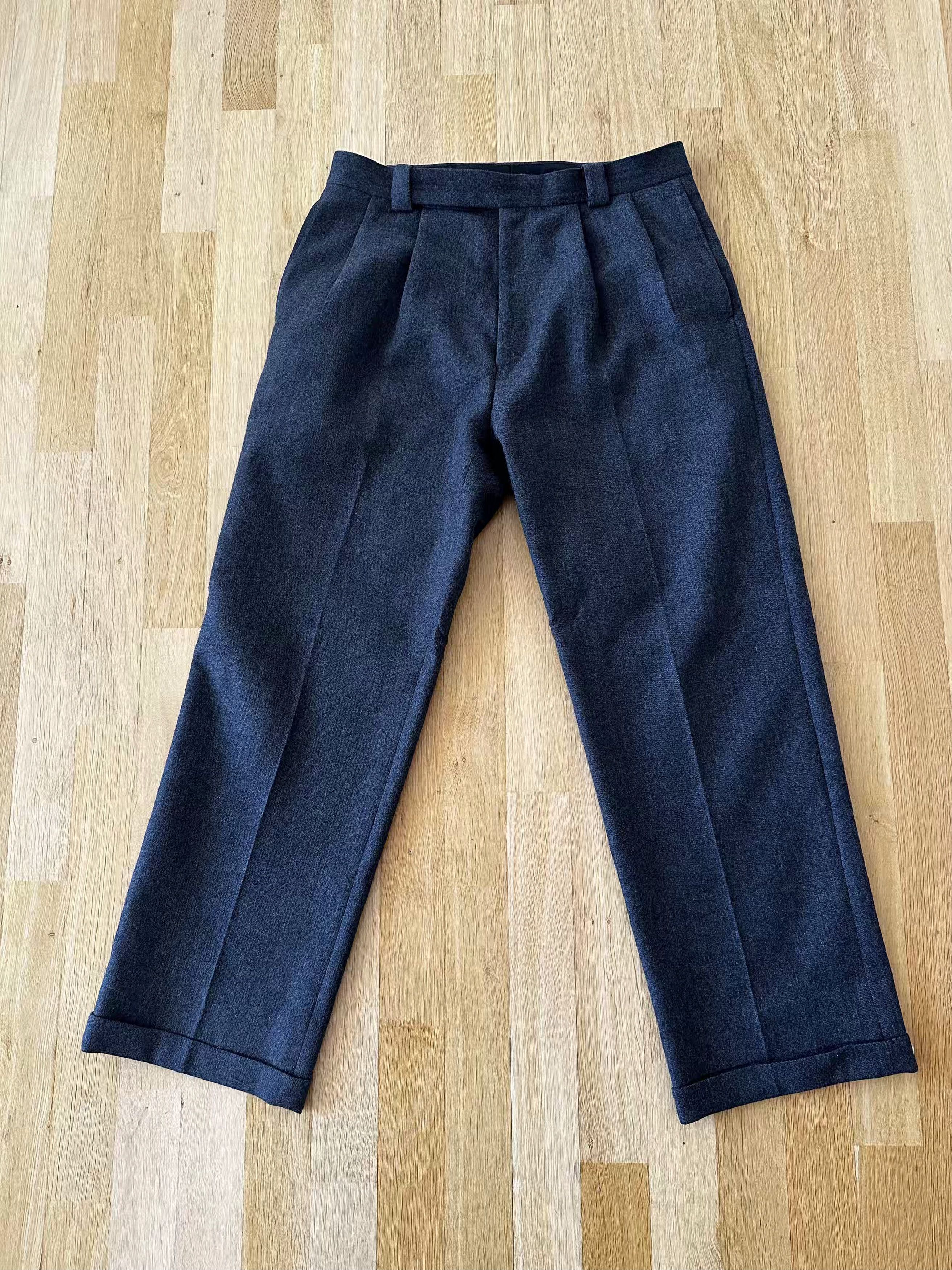 Kaptain Sunshine 2Pleats Wide Trousers Size 42R - 2 Thumbnail
