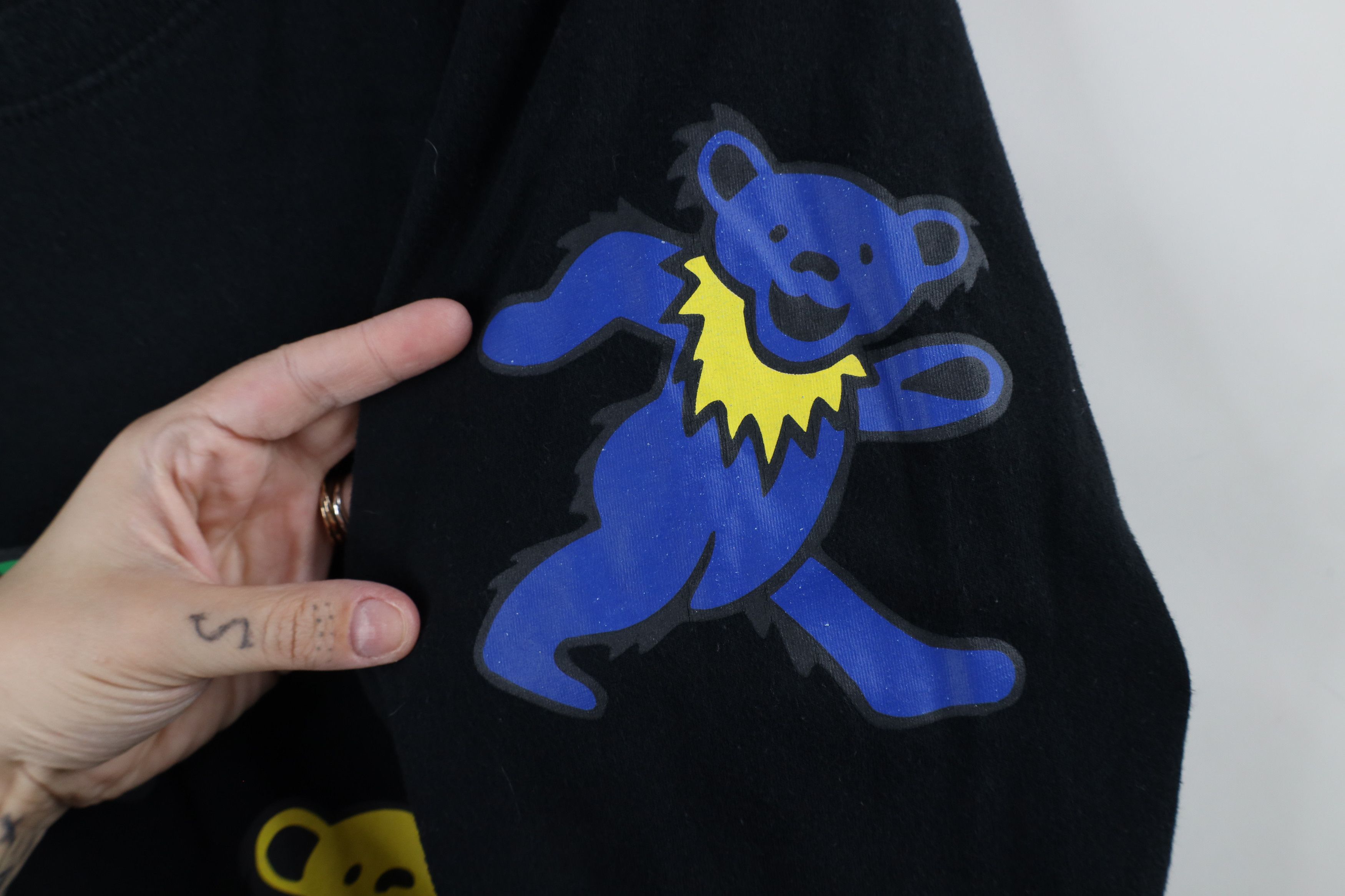 Vintage Retro Bear Skull Grateful Dead Band Long Sleeve T-Shirt Size US XXL / EU 58 / 5 - 4 Thumbnail