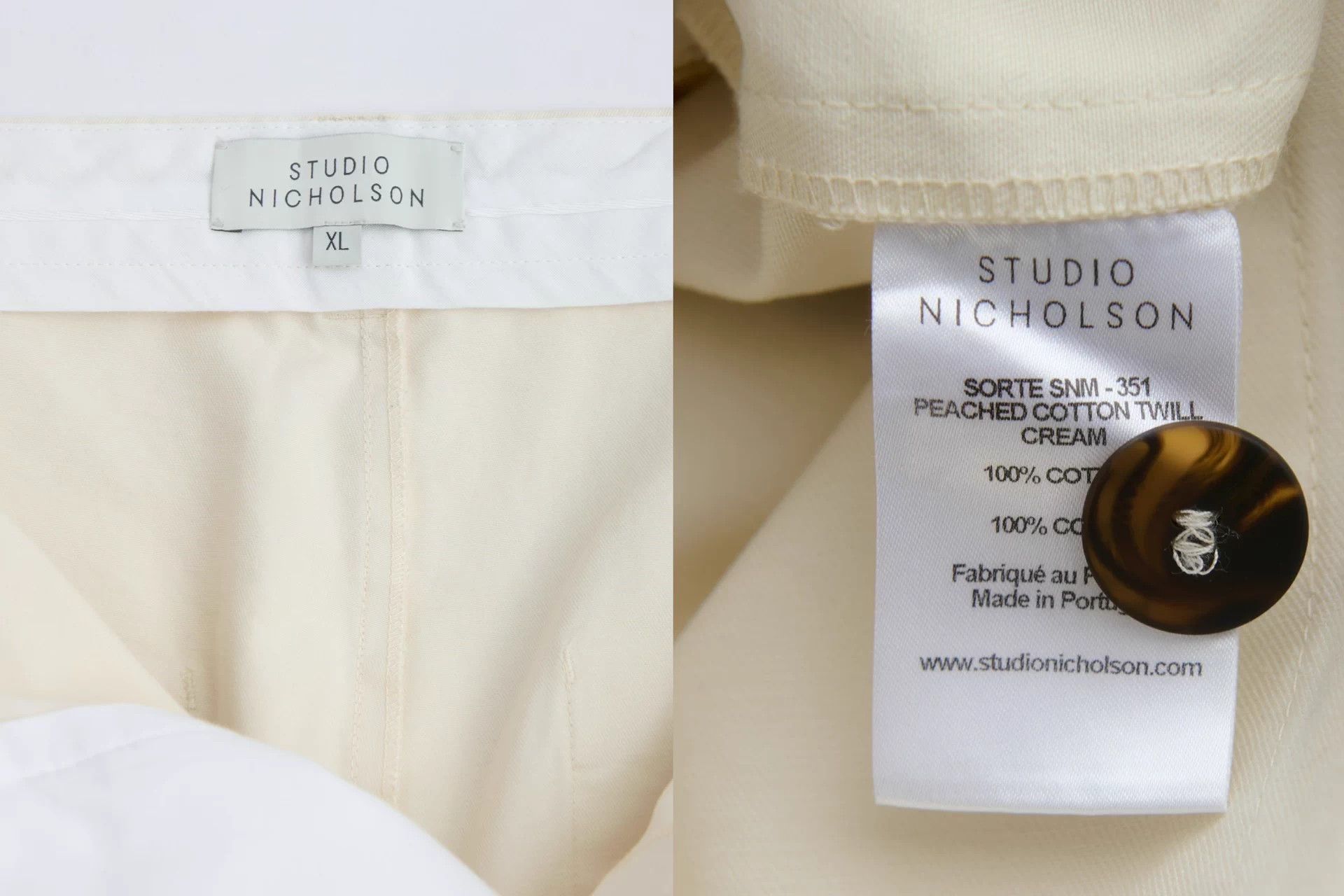 Studio Nicholson STUDIO NICHOLSON cream high waist ultra wide leg pants XL Size US 36 / EU 52 - 9 Thumbnail
