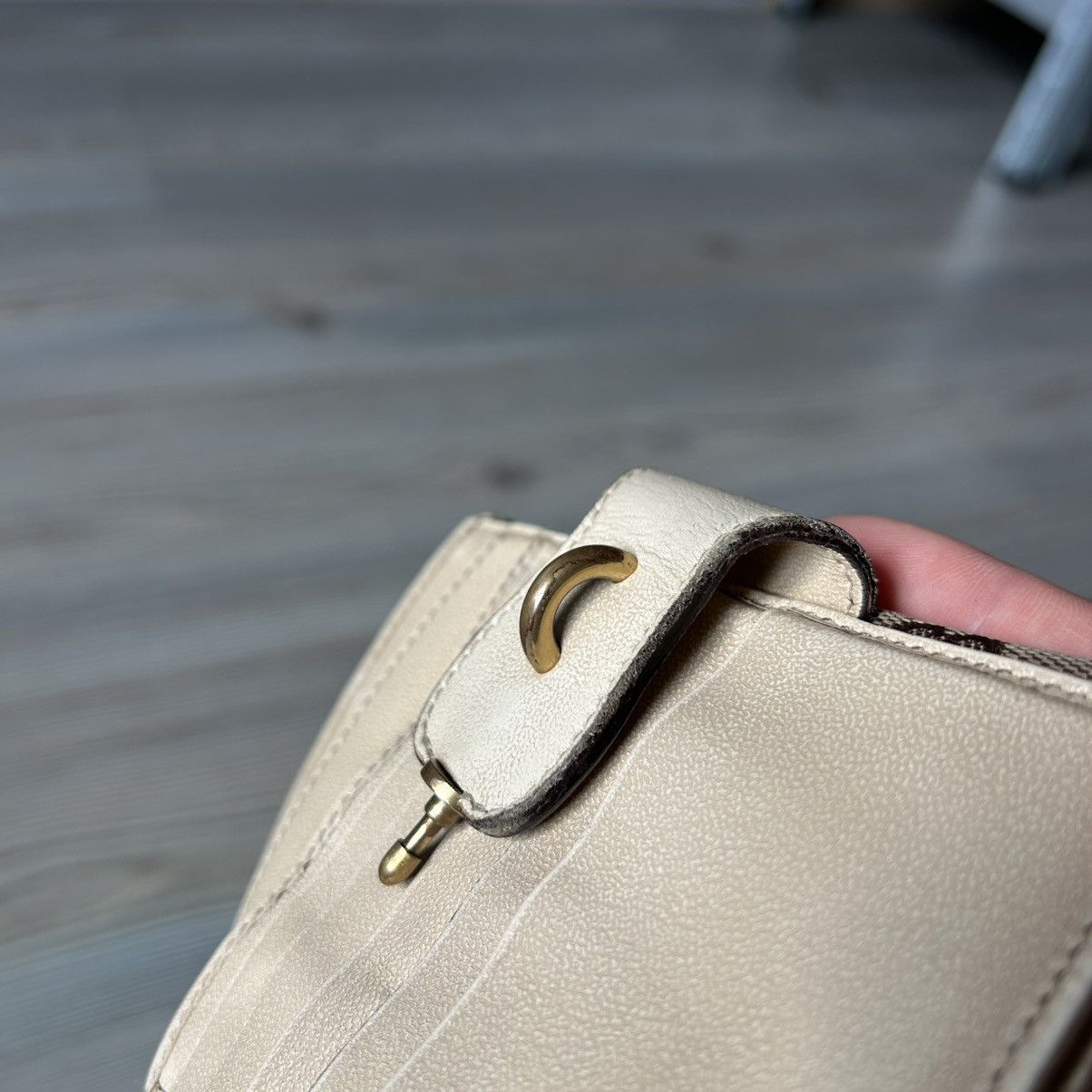 Gucci GUCCI GG BROWN WHITE CANVAS X LEATHER COMPACT WALLET Size ONE SIZE - 21 Thumbnail