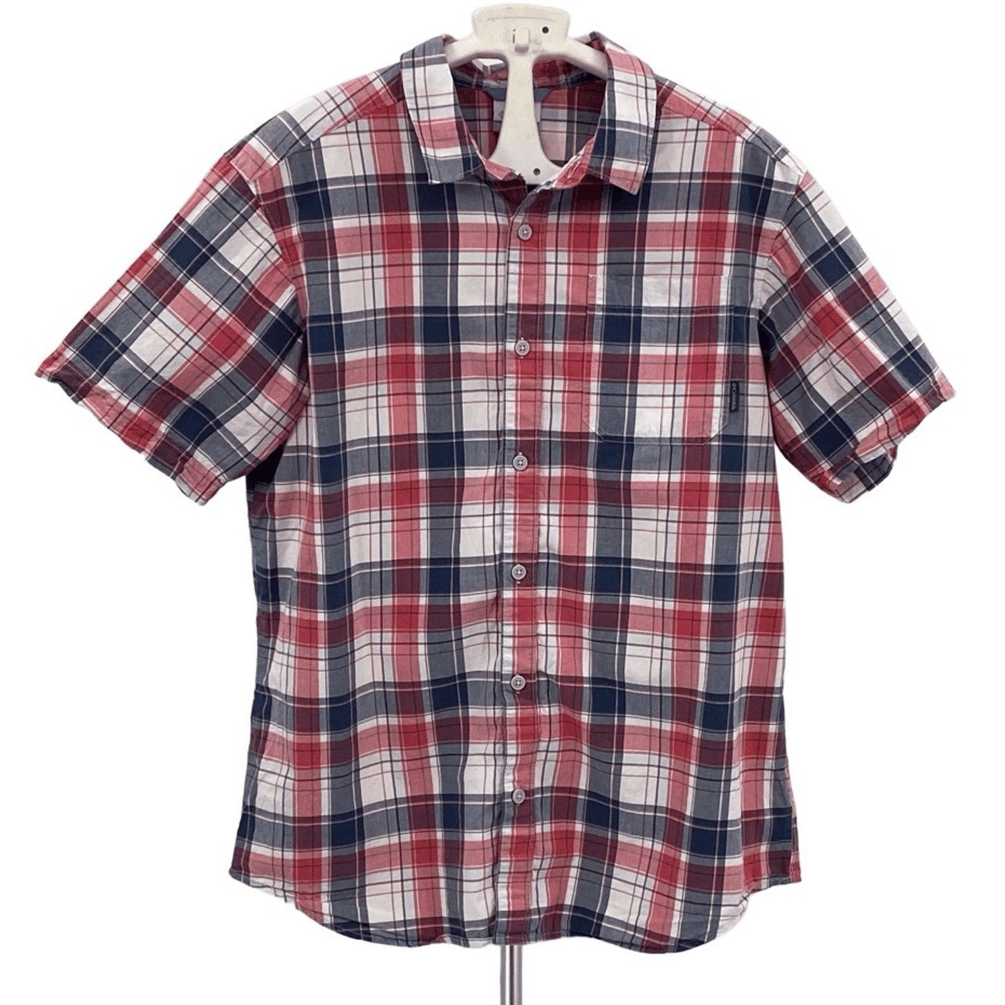 Columbia Columbia Men's Red Plaid Short Sleeve Button-Up Shirt Large Size US L / EU 52-54 / 3 - 1 Thumbnail