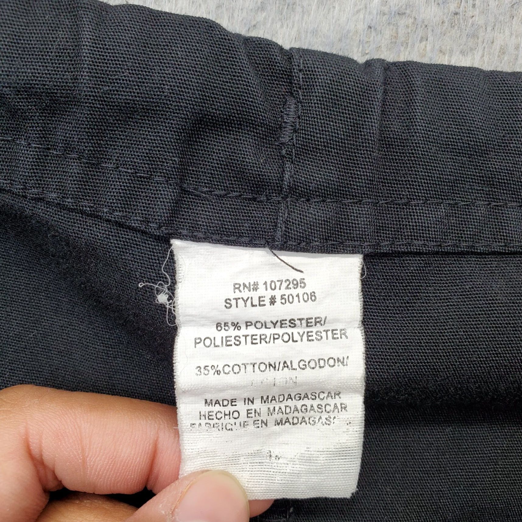 Dickies Dickies Scrub Pants Womens XL Black Comfort Drawstring Waist Straight Leg Size 40" / US 18 - 7 Thumbnail