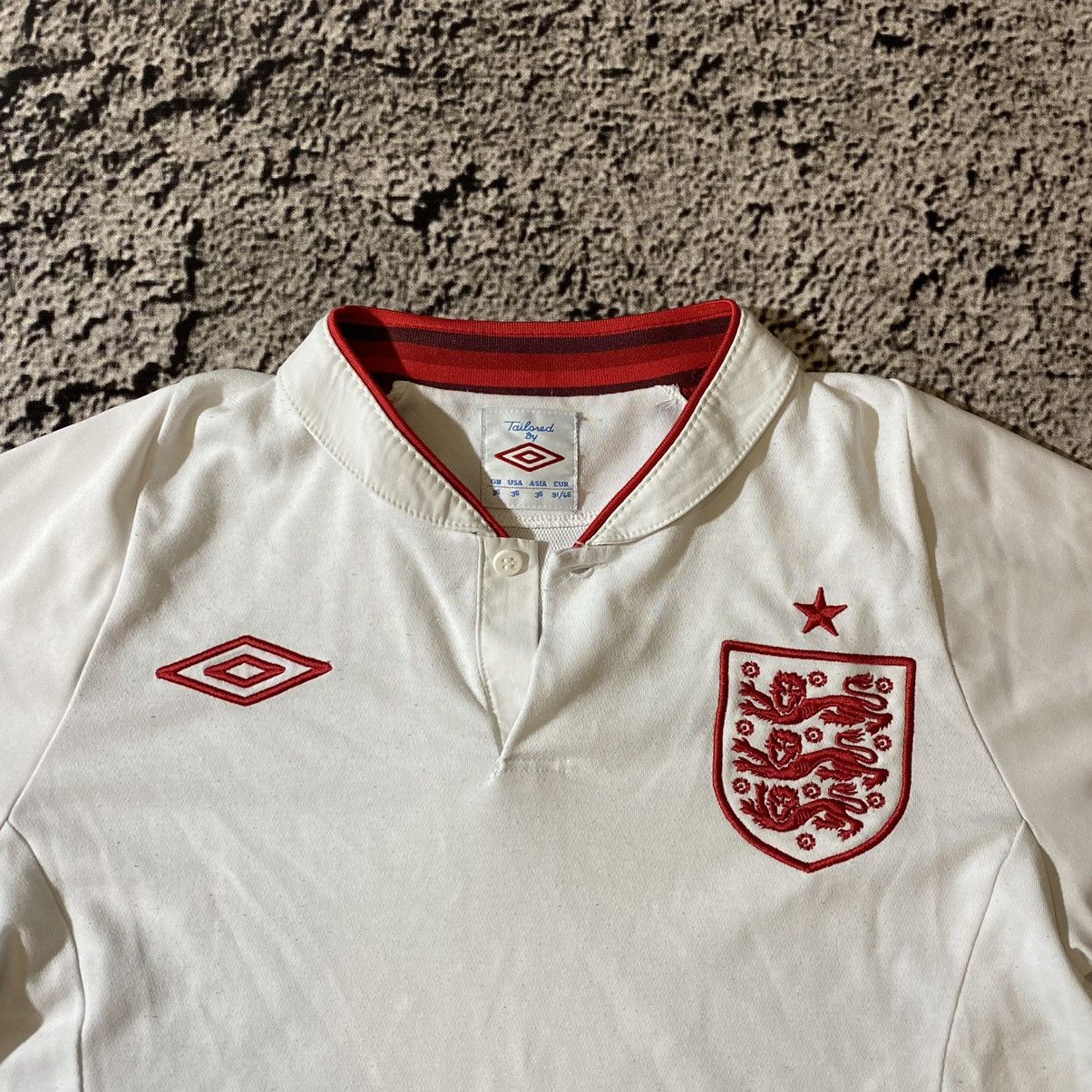 Umbro × Vintage Jersey tshirt Umbro England Size US M / EU 48-50 / 2 - 2 Thumbnail
