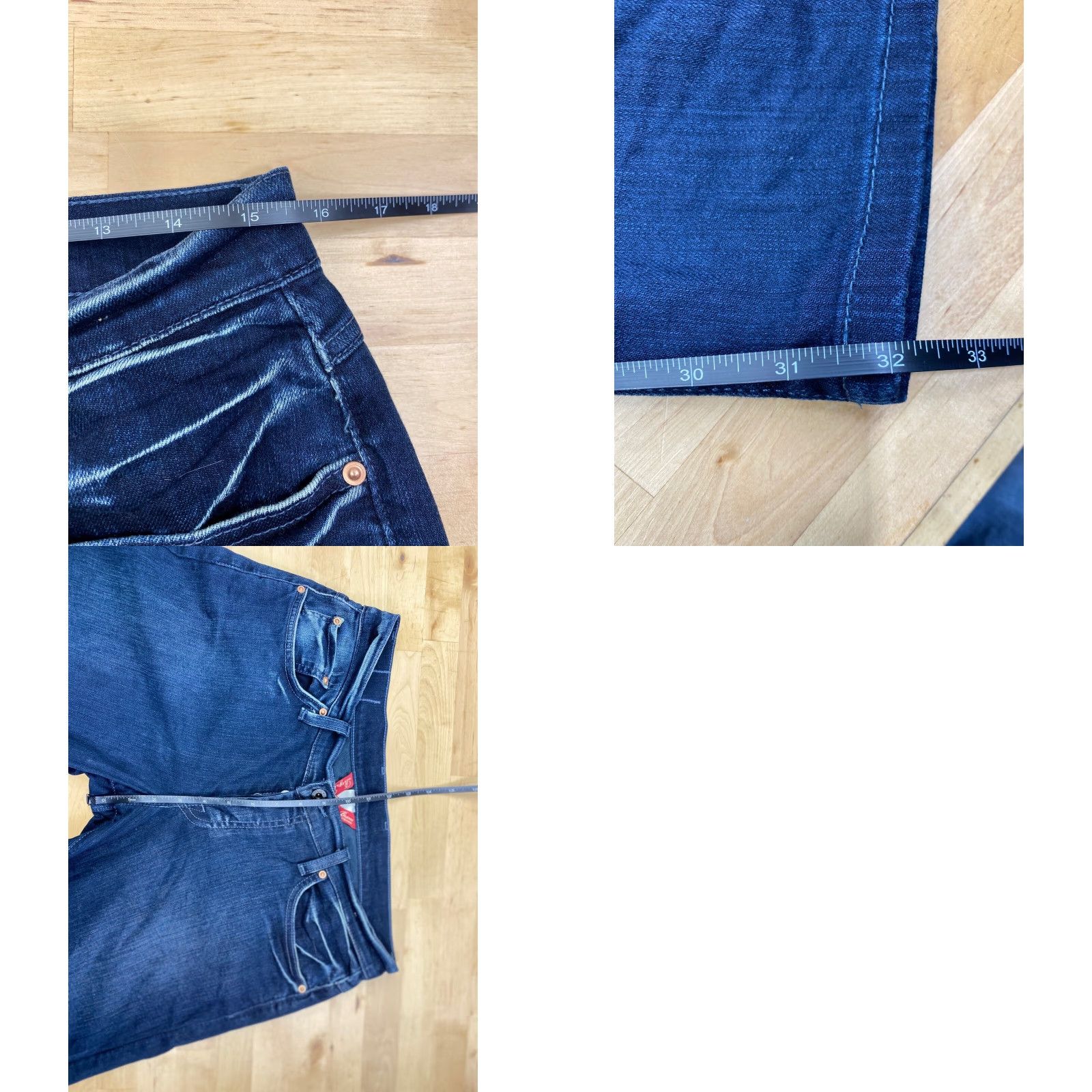Lucky Brand Lucky Brand Jeans Women 8 Regular 28in Inseam 31in Blue Denim Flare 5-Pocket Stretch Stretchable Belt Loops Button Zipper Vintage No #2364 USA Theme Size 30" / US 8 / IT 44 - 8 Thumbnail