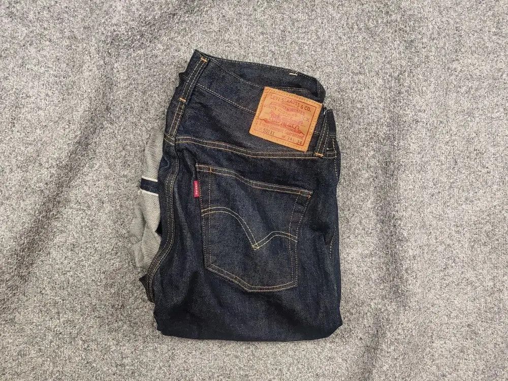 Levi's Levis 501XX Vintage 1955 Selvedge Rigid Denim Big E Japan Size US 34 / EU 50 - 1 Thumbnail