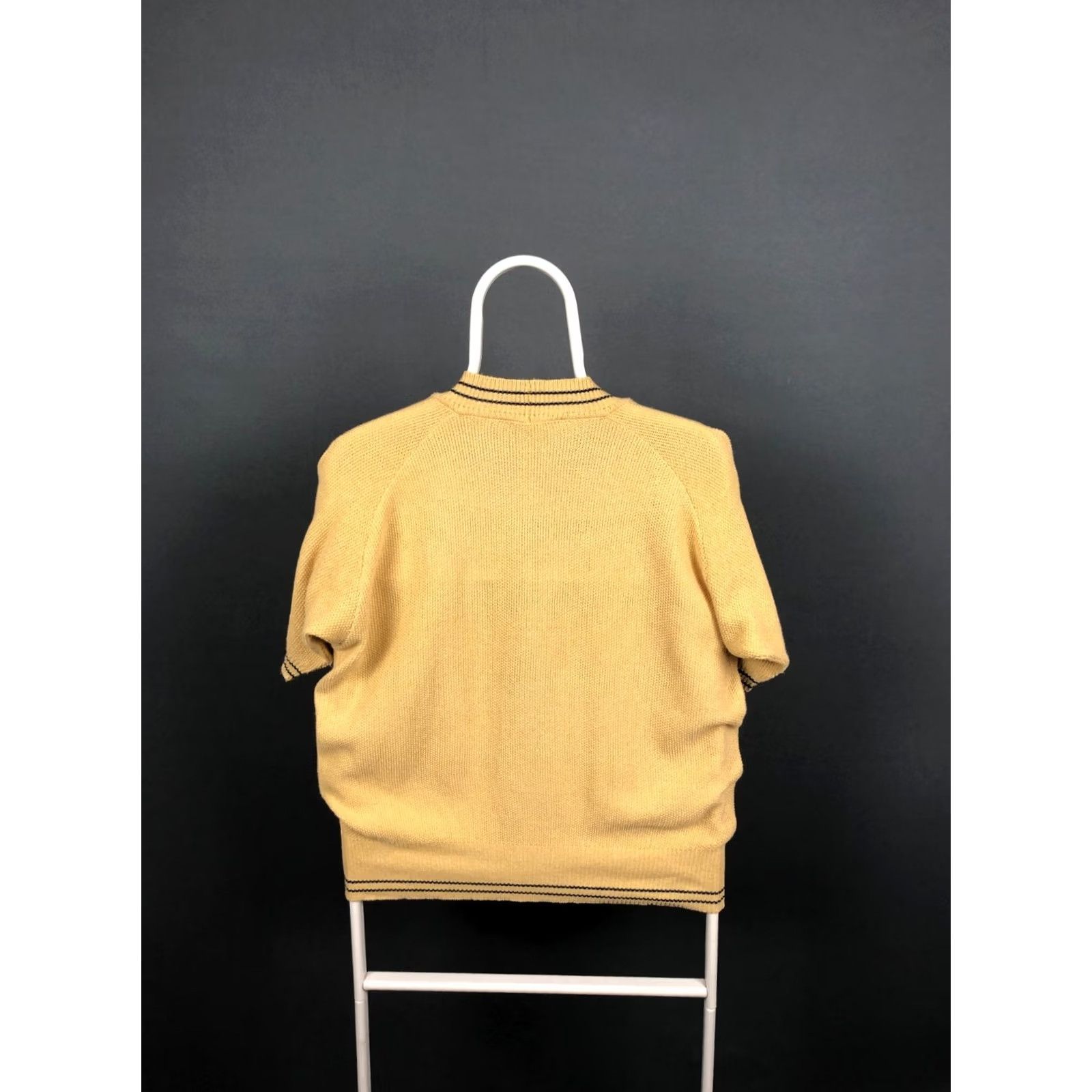 Emporio Armani Emporio Armani Cardigan Size 44 Yellow Cotton Blend Short Sleeve Women's Size M / US 6-8 / IT 42-44 - 2 Thumbnail
