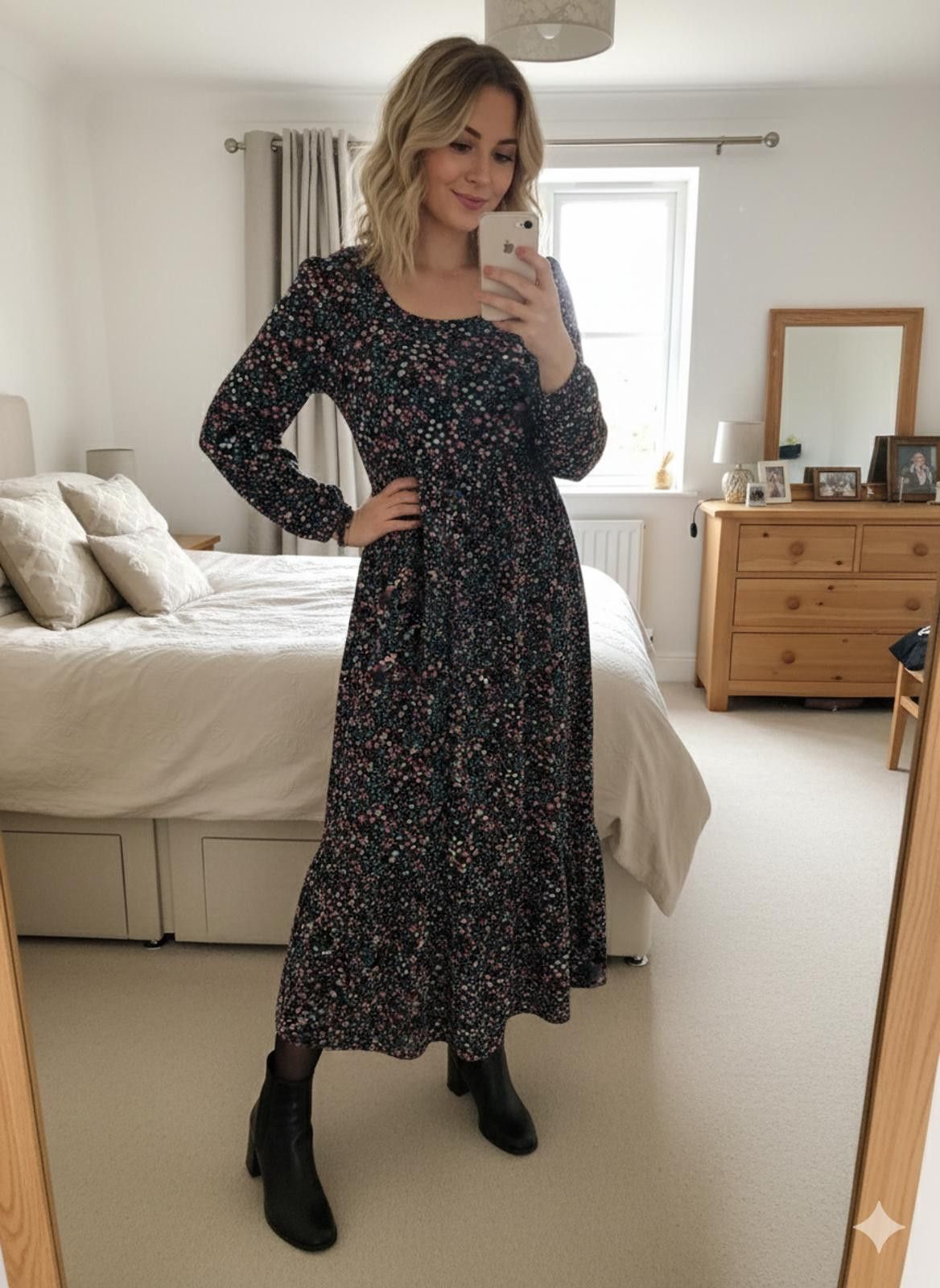 Other Blue Vanilla Floral Maxi Dress UK 8 XS Size S / US 4 / IT 40 - 1 Thumbnail