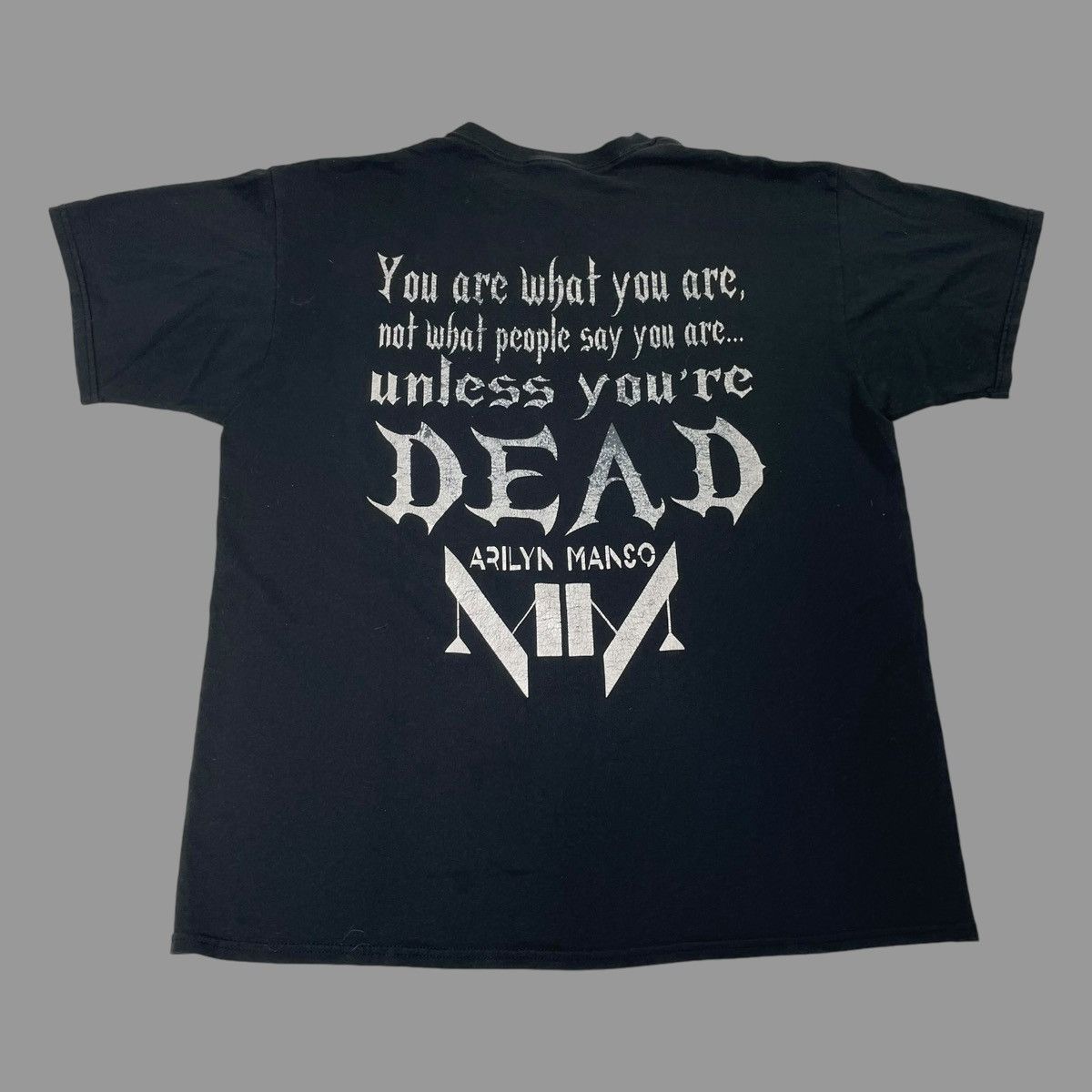 Band Tees × Vintage Vintage y2k Marilyn Manson band t shirt Size US XL / EU 56 / 4 - 1 Thumbnail