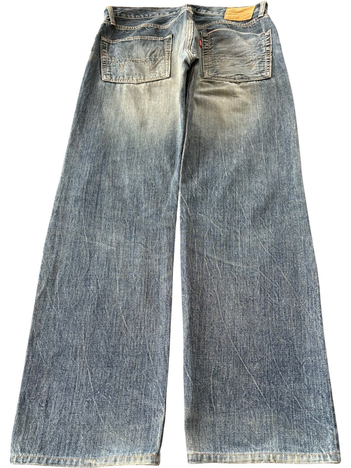 Edwin Vintage Edwin 505 Selvedge Distressed Baggy Jeans Size US 34 / EU 50 - 3 Thumbnail
