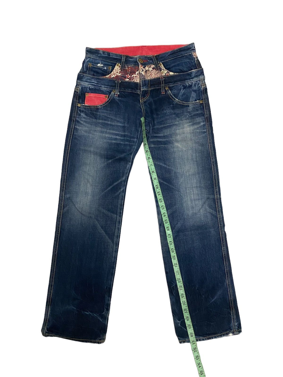 Eternal Vintage Eternal Double waist Denim Jeans Size US 31 - 12 Thumbnail