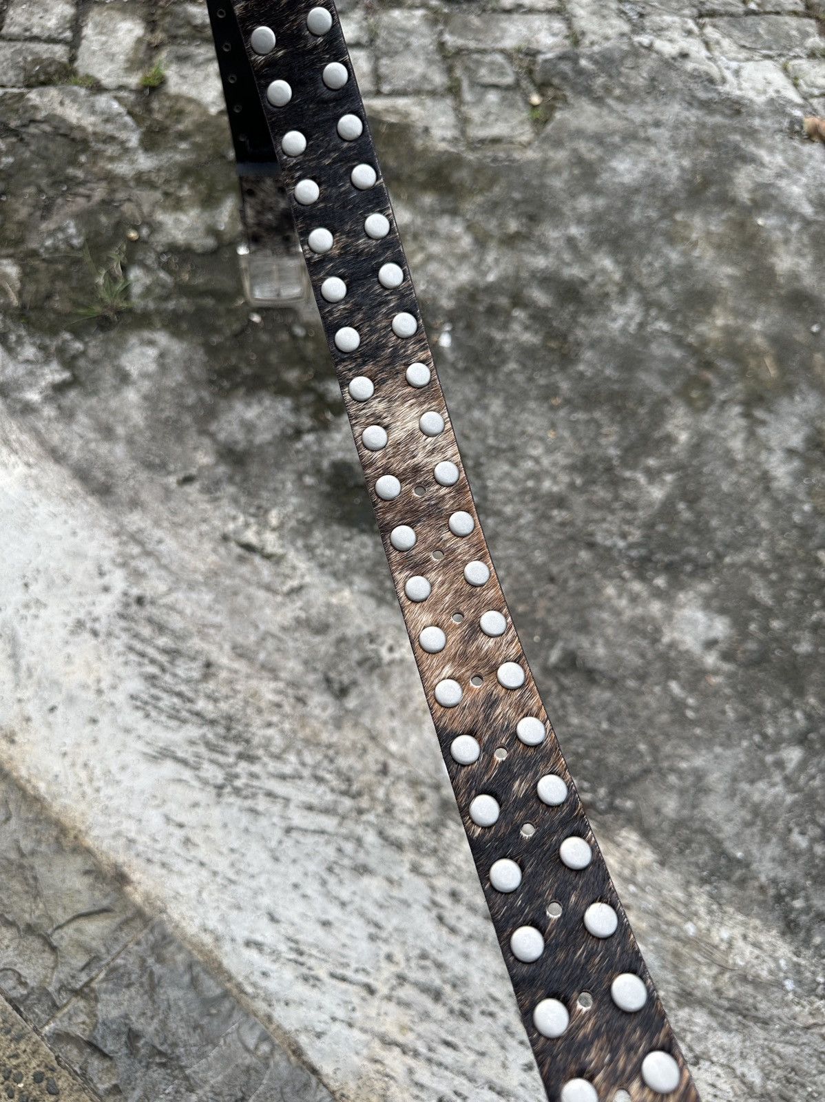 Stussy Stussy 8 Ball Studded belts "Cowhide Hair" Size ONE SIZE - 6 Thumbnail