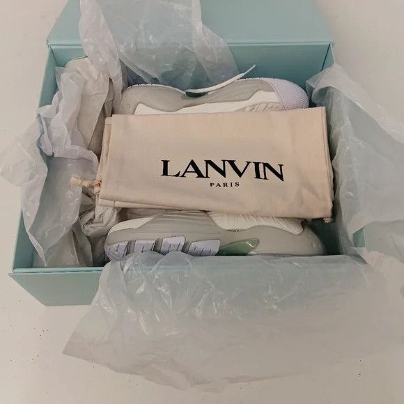 Lanvin Lanvin Flash X White Mesh Low-Top Sneakers - EU40/US10 Size US 10 / IT 40 - 13 Thumbnail