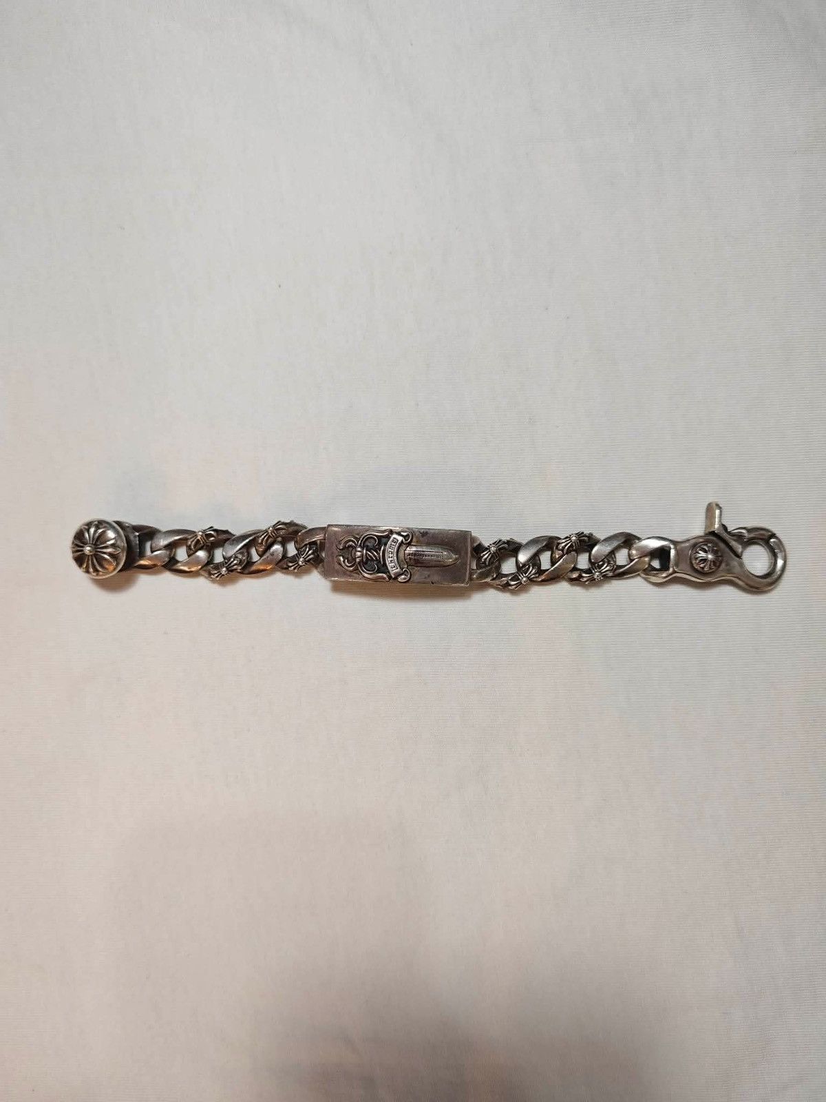 Chrome Hearts Chrome Hearts Dagger ID Bracelet Fancy Links Size ONE SIZE - 2 Thumbnail