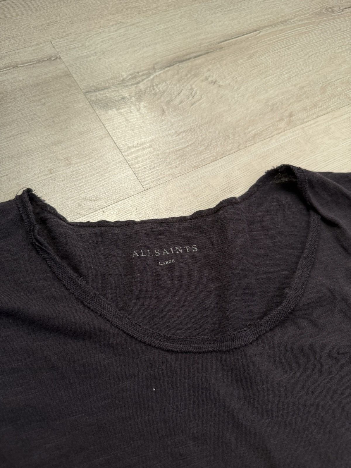 Japanese Brand Allsaints Basic T-shirt Minimalistic Like Rick Owens Y2k Size US L / EU 52-54 / 3 - 4 Thumbnail