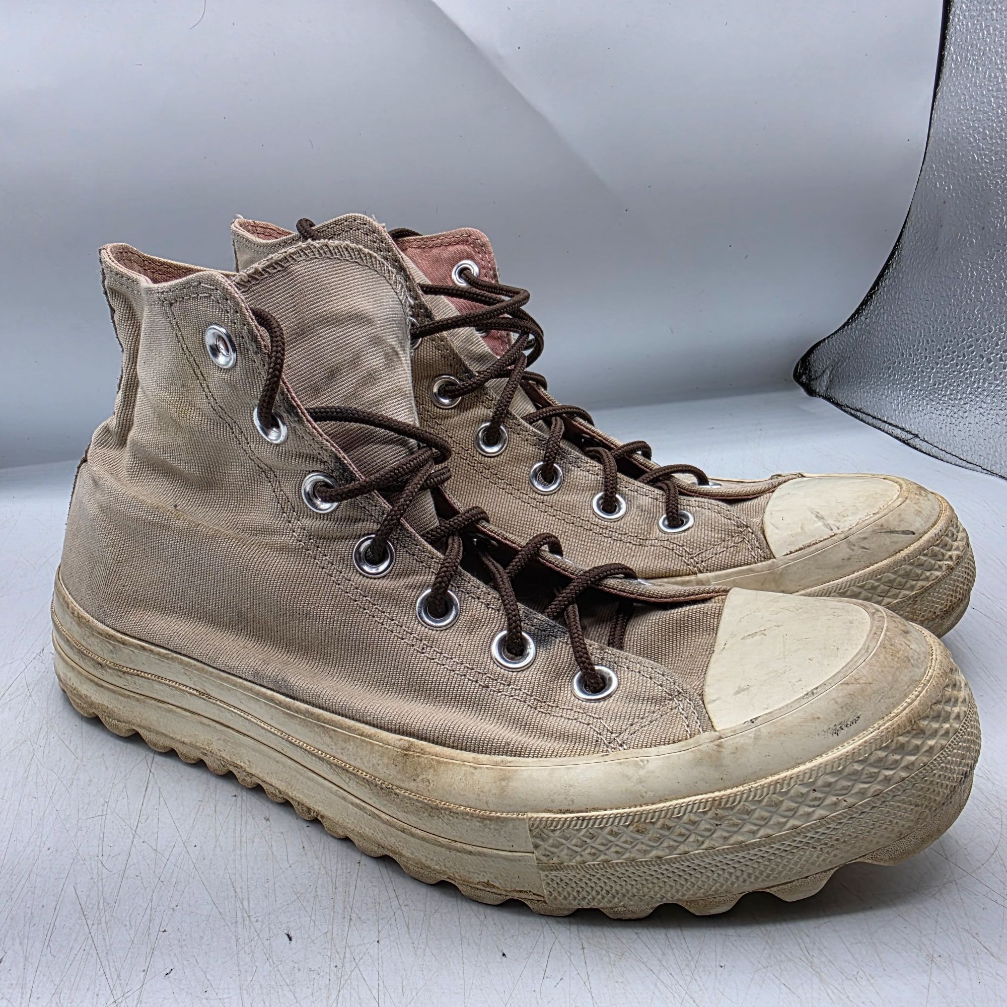 Converse Converse Chuck Taylor Lift Ripple Boot High Top Womens 9 Tan Size US 9 / IT 39 - 1 Thumbnail