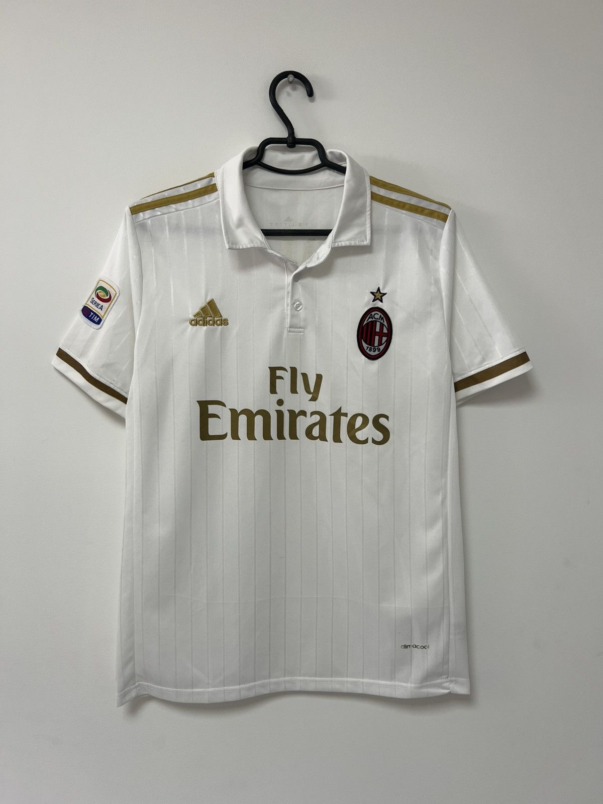 Adidas × Vintage Vintage Ac Milan 2016/17 Away Jersey Adidas Football Shirt S Size US S / EU 44-46 / 1 - 3 Thumbnail