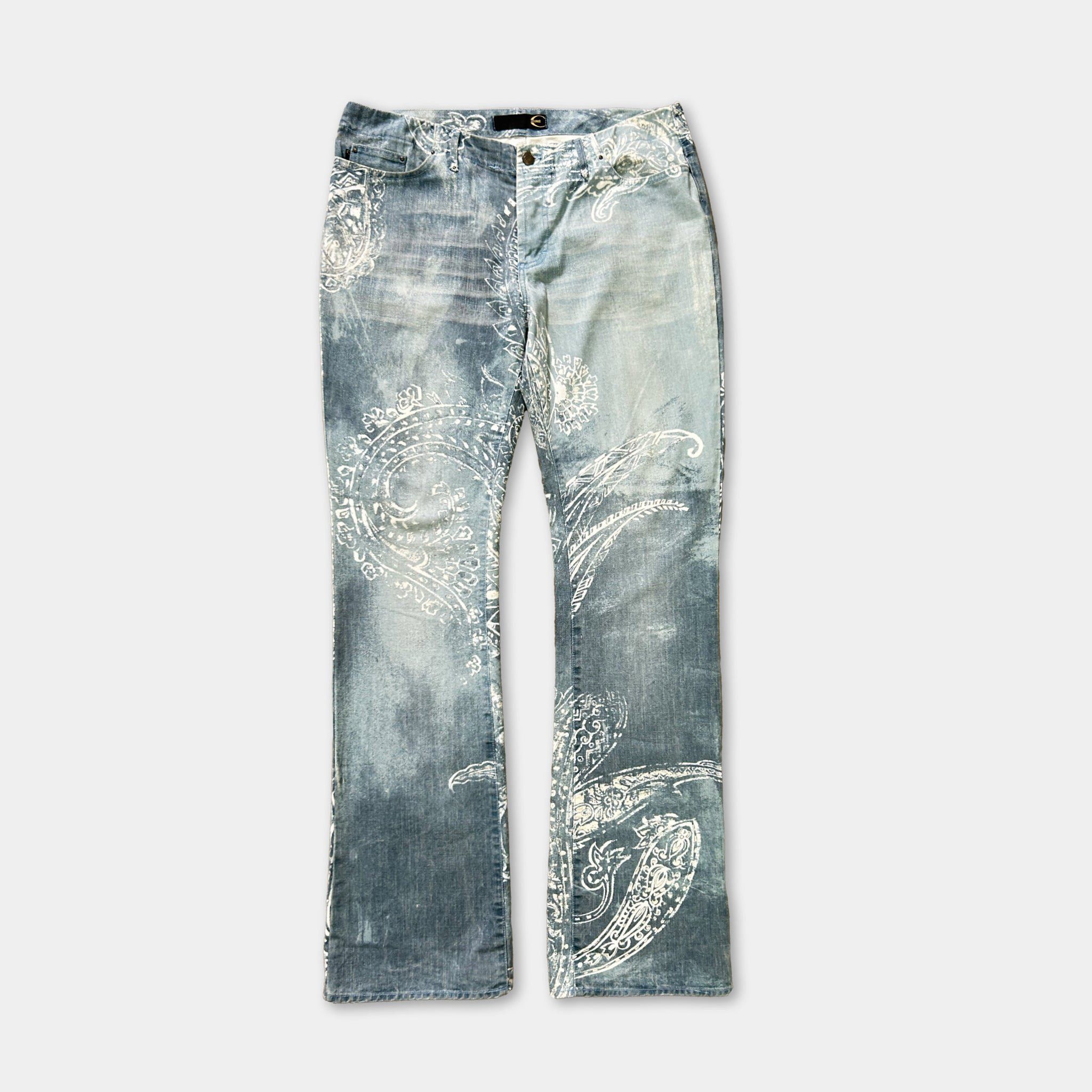 Just Cavalli Just Cavalli 00's Bandana Paisley Jeans Size US 35 - 1 Thumbnail