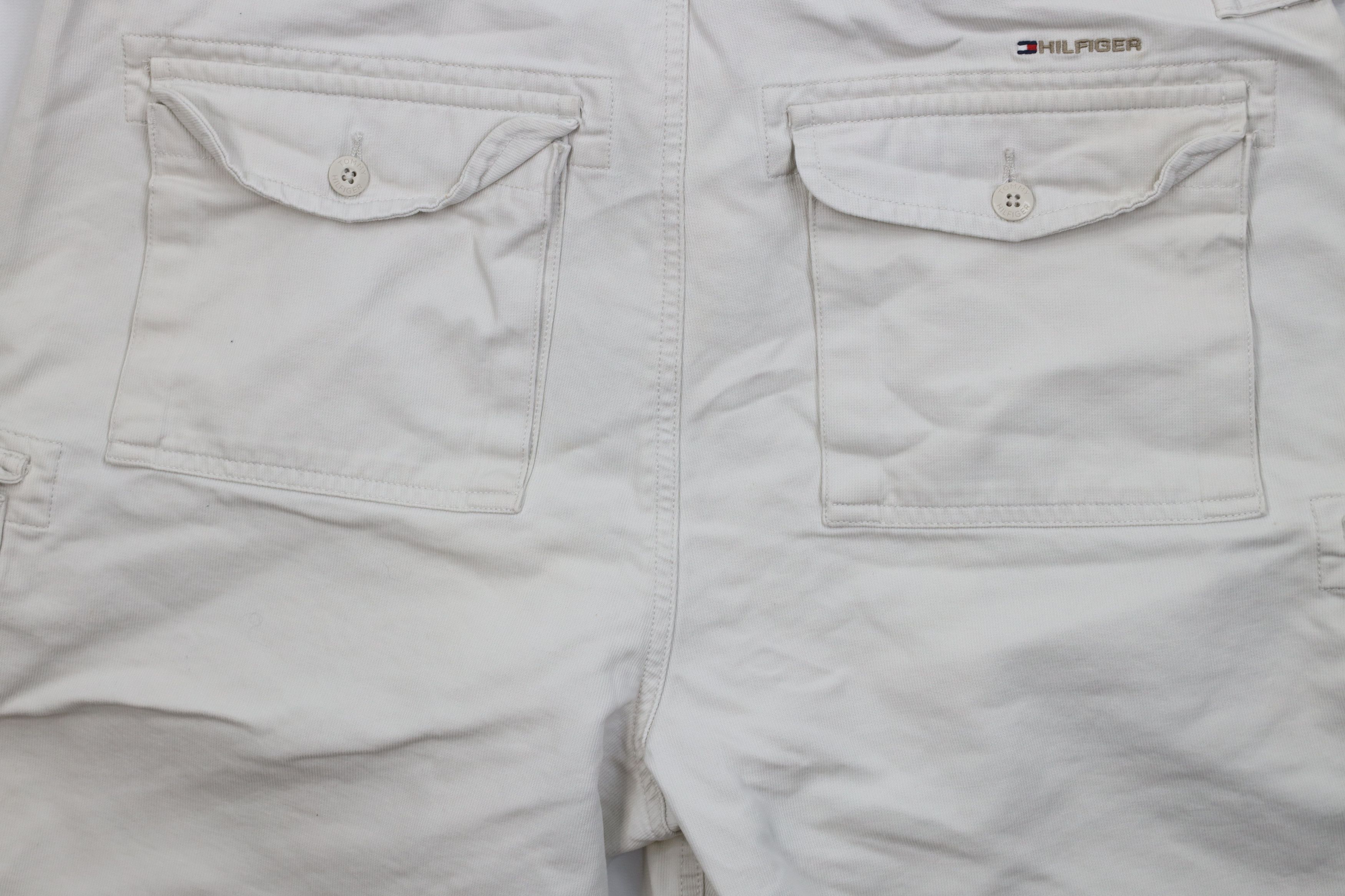 Tommy Hilfiger Vintage Y2K 2004 Tommy Hilfiger Ribbed Surplus Cargo Shorts Size US 34 / EU 50 - 12 Thumbnail