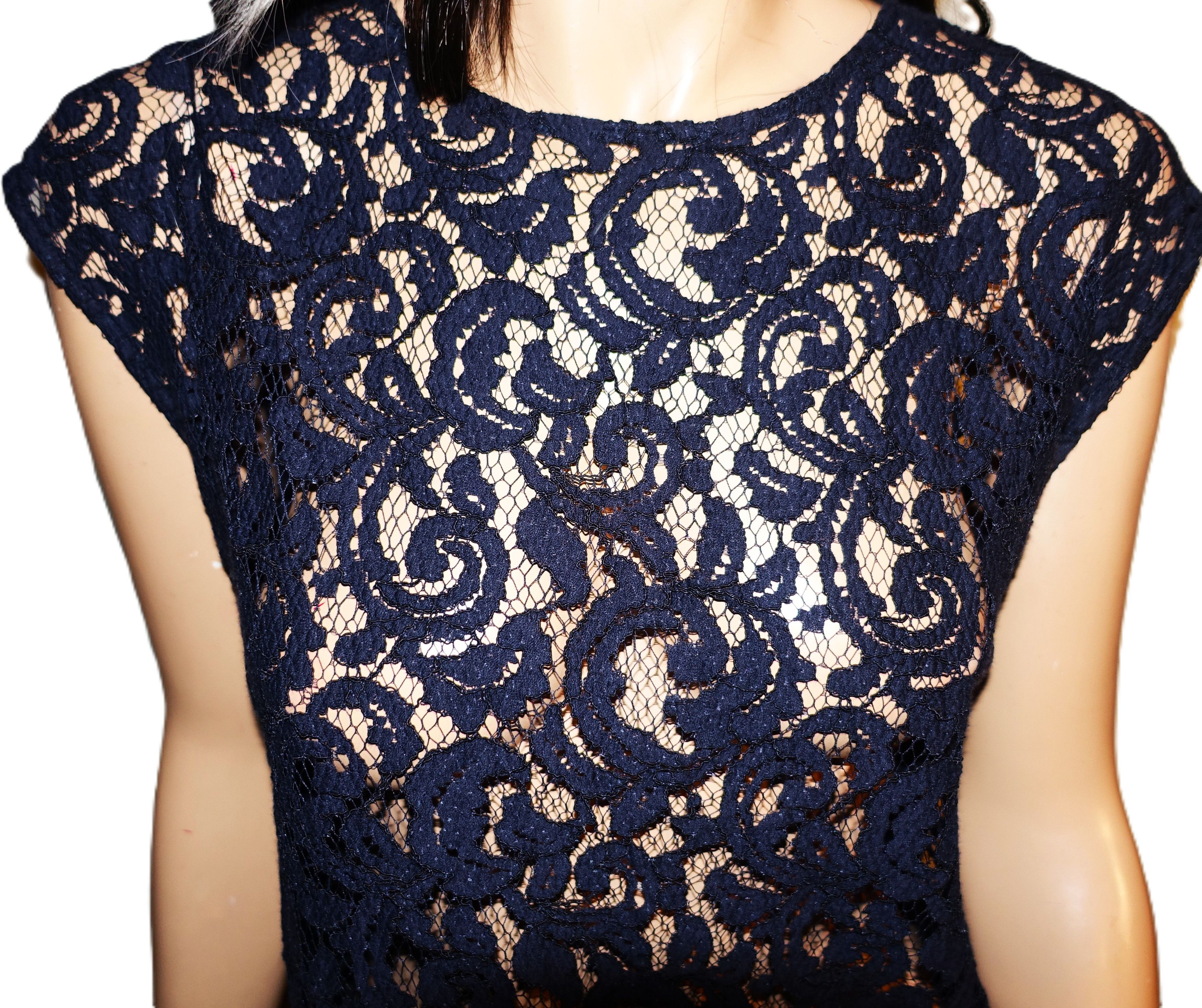 Loft Ann Taylor Loft Black Lace Blouse S Size S / US 4 / IT 40 - 4 Thumbnail