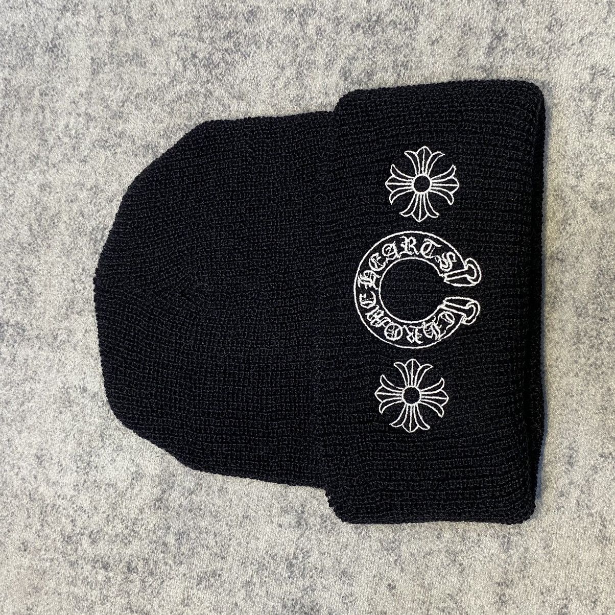 Chrome Hearts Chrome Hearts Horseshoe Black Beanie Size ONE SIZE - 5 Thumbnail