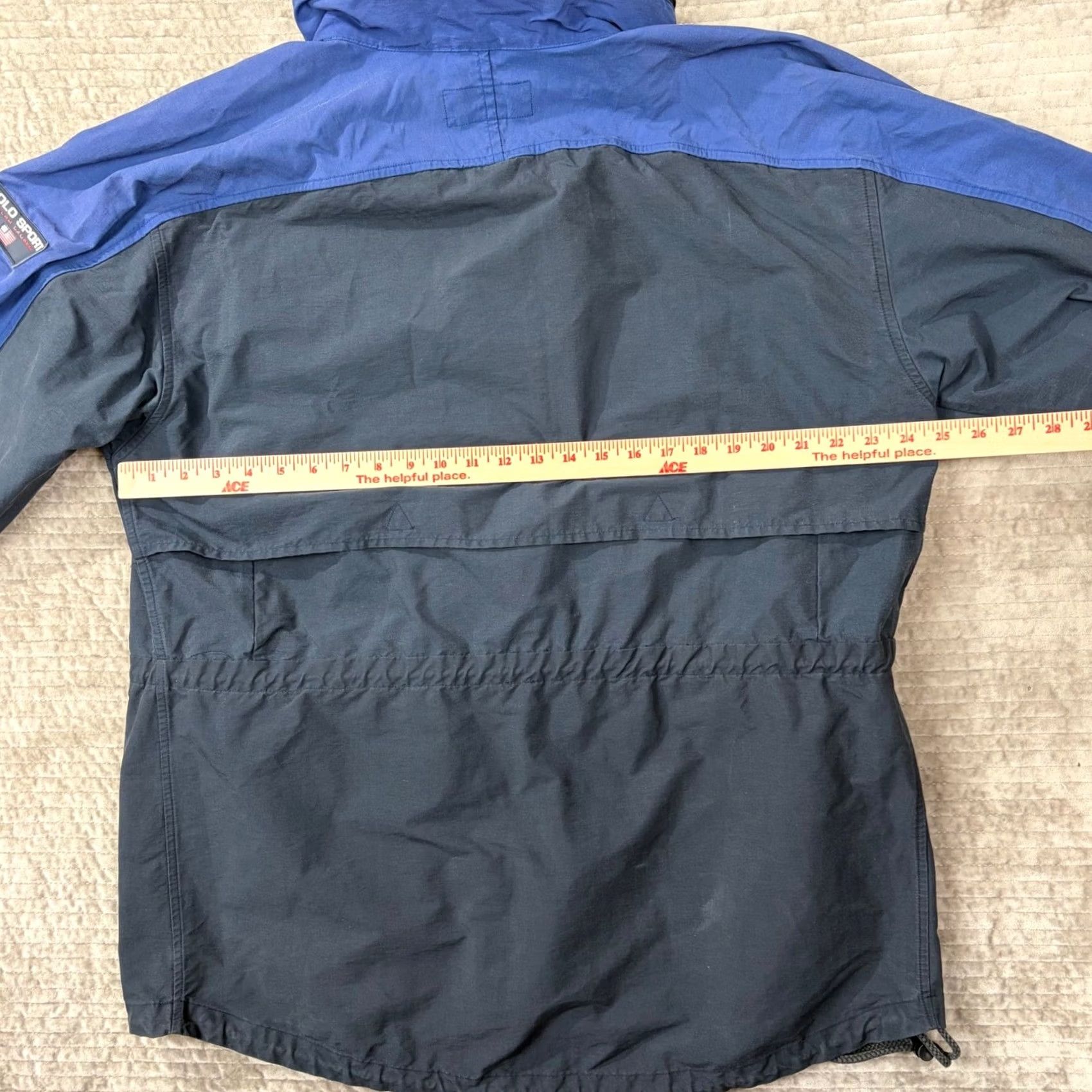 Polo Ralph Lauren VINTAGE Polo Sport Ralph Lauren Hooded Field Jacket Navy Blue Mens Large Size US L / EU 52-54 / 3 - 5 Thumbnail