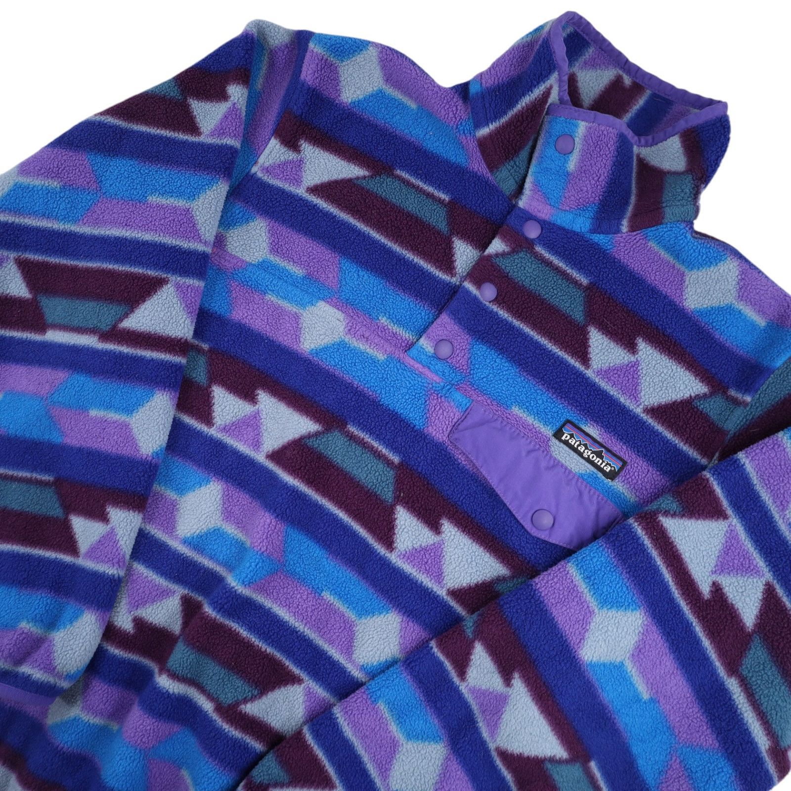Patagonia Patagonia Synchilla Geometric Design Fleece Sweatshirt Size S / US 4 / IT 40 - 2 Thumbnail