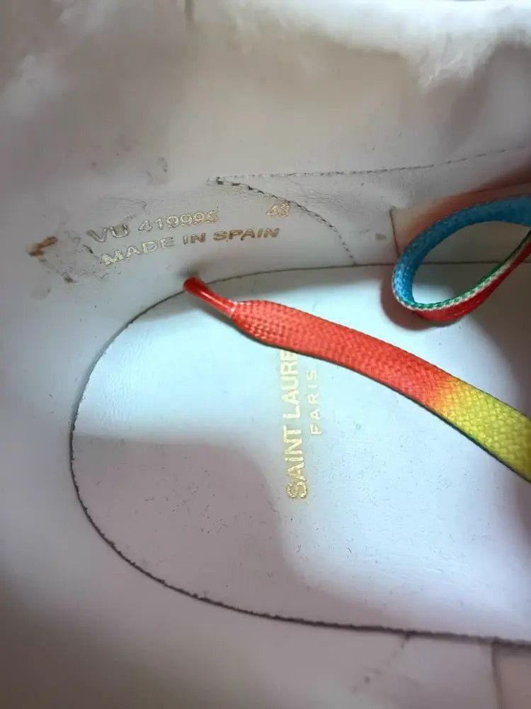 Other Sz 43 Saint Laurent Paris 16SS Runway Rainbow Sneaker-2507 Size US 10 / EU 43 - 6 Thumbnail