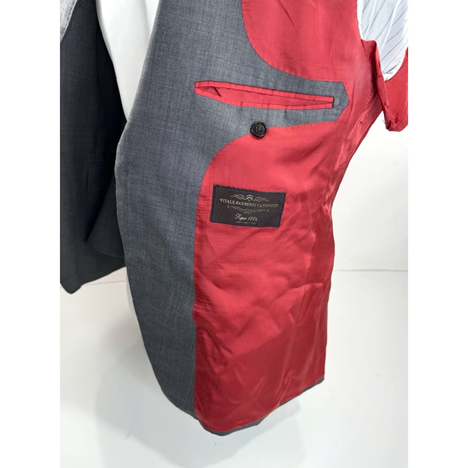 Suitsupply Suitsupply Blazer Mens 40S Wool Gray Sienna Canonico Super 150s Short Size US 40 / EU 56 - 5 Thumbnail