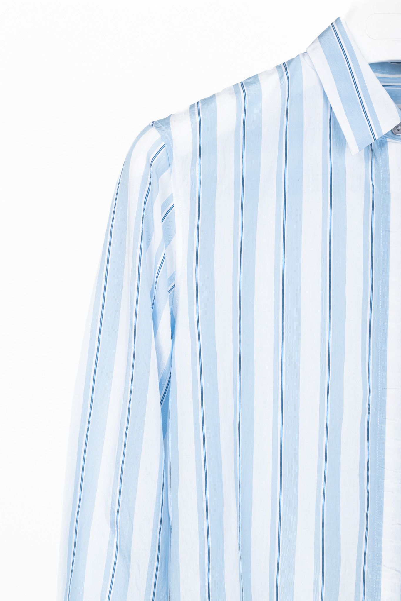 Paul Smith PS Paul Smith Blue & White Striped Buttoned-Back Shirt Size S / US 4 / IT 40 - 5 Thumbnail