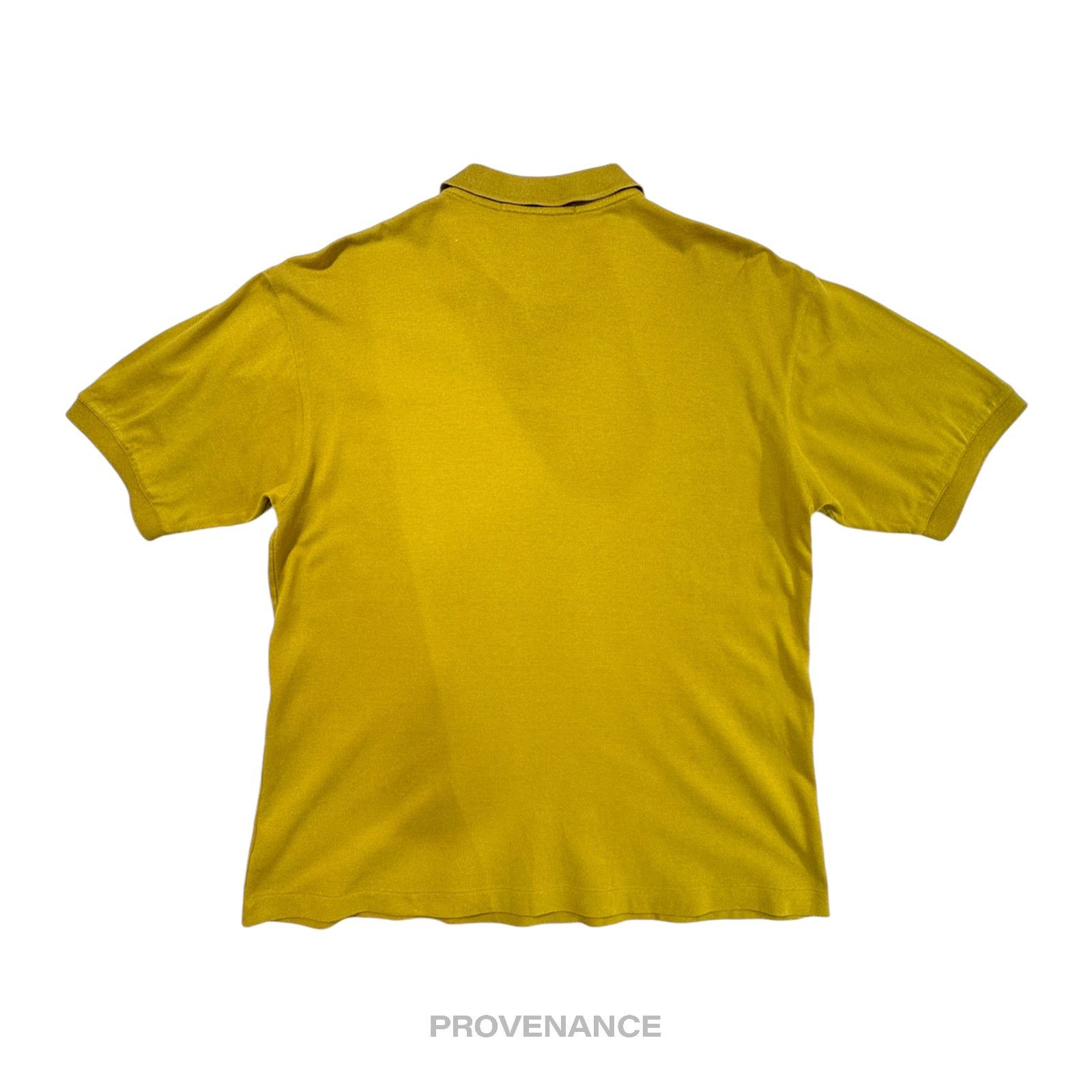 Lanvin 🔴 Lanvin Studio Polo Shirt Logo Floral - Golden Olive Size US M / EU 48-50 / 2 - 2 Thumbnail