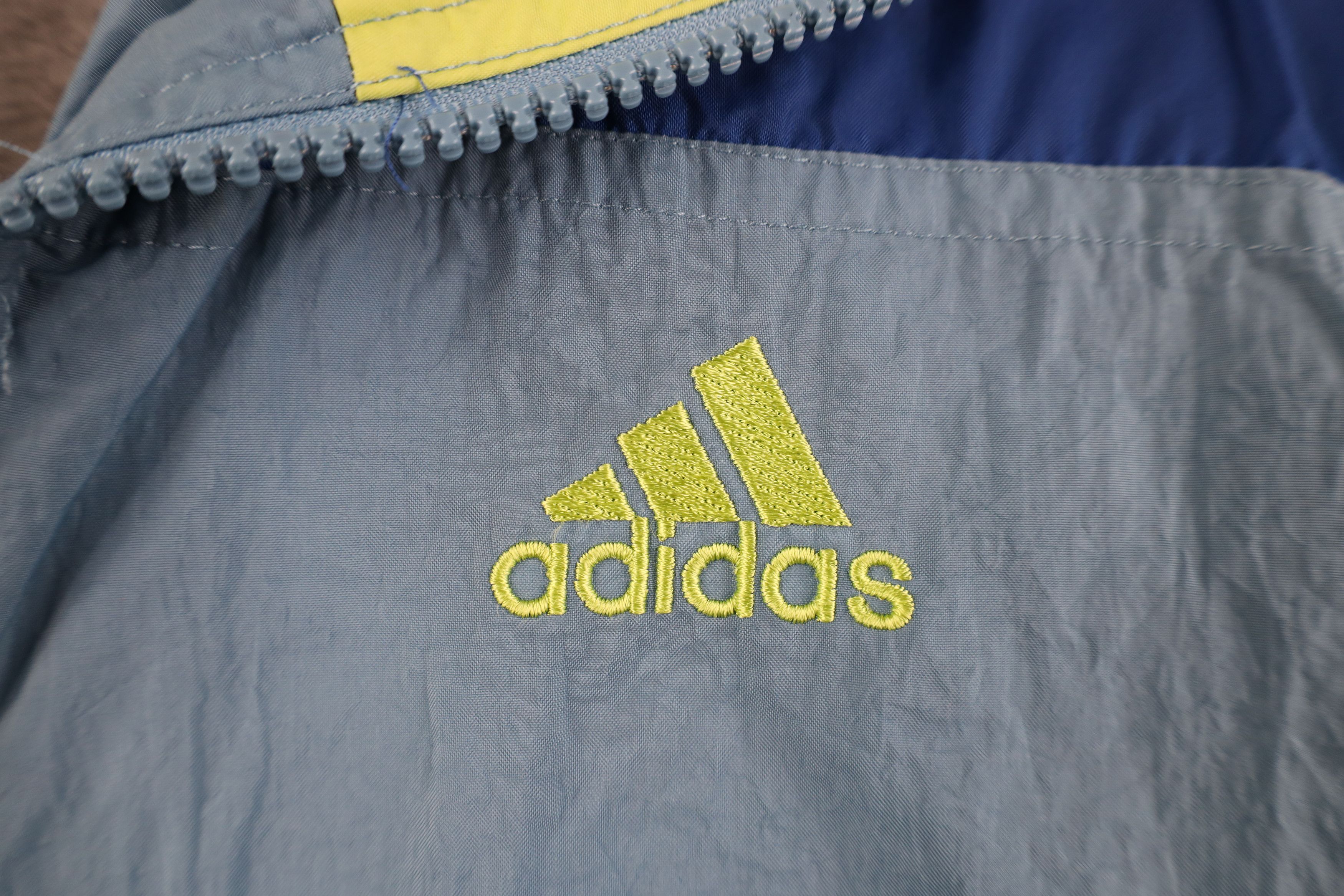 Adidas Vintage 90s Adidas Striped Lined Windbreaker Jacket Size M / US 6-8 / IT 42-44 - 4 Thumbnail