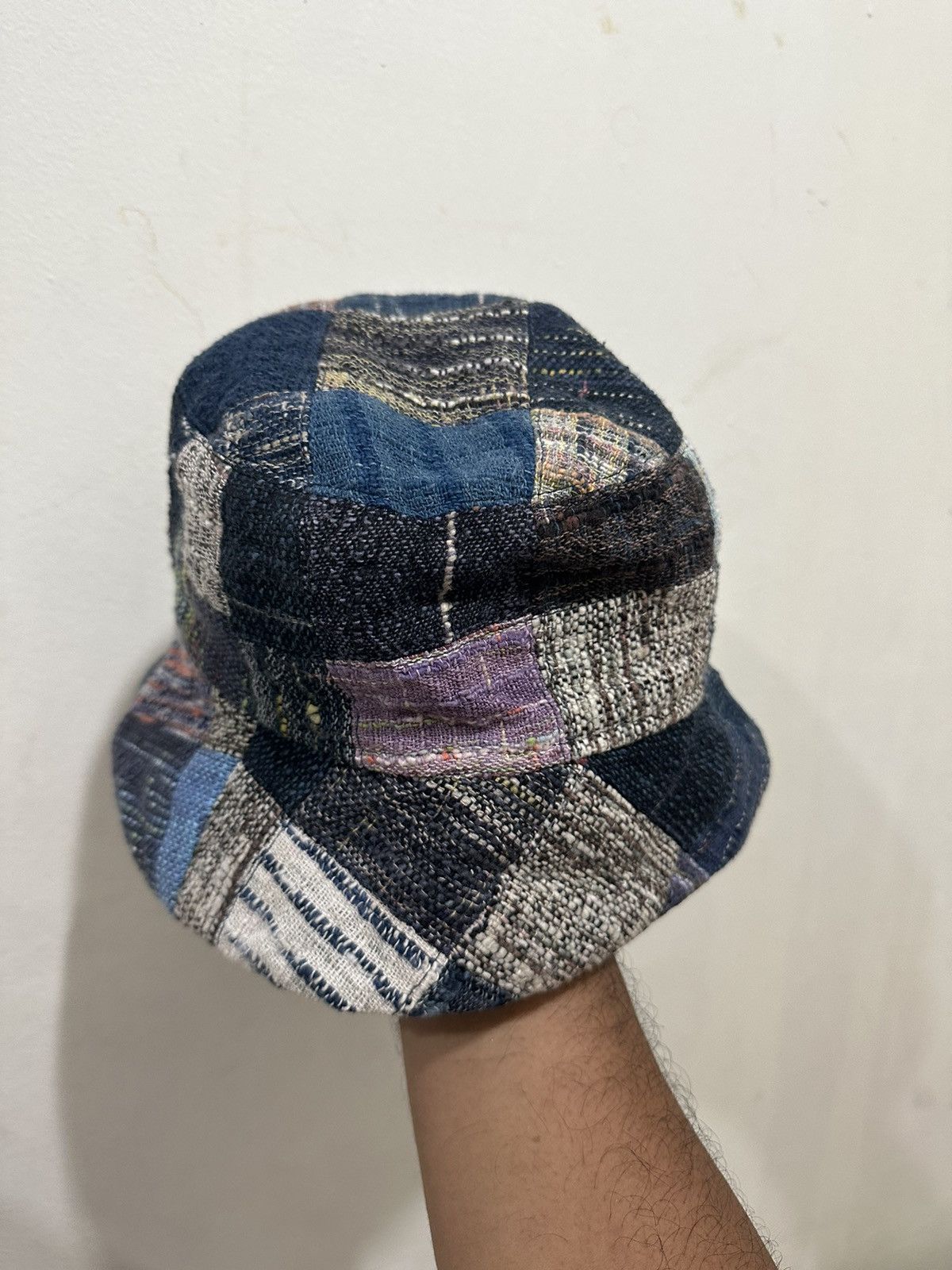 Japanese Brand Rare Patchwork Style Bucket Hat Size ONE SIZE - 3 Thumbnail
