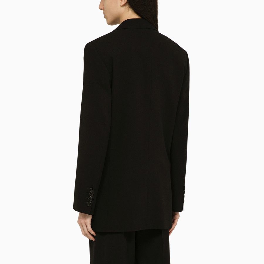 AMI o1d2blof0724 Single-breasted Wool Jacket in Black Size XS / US 0-2 / IT 36-38 - 3 Thumbnail